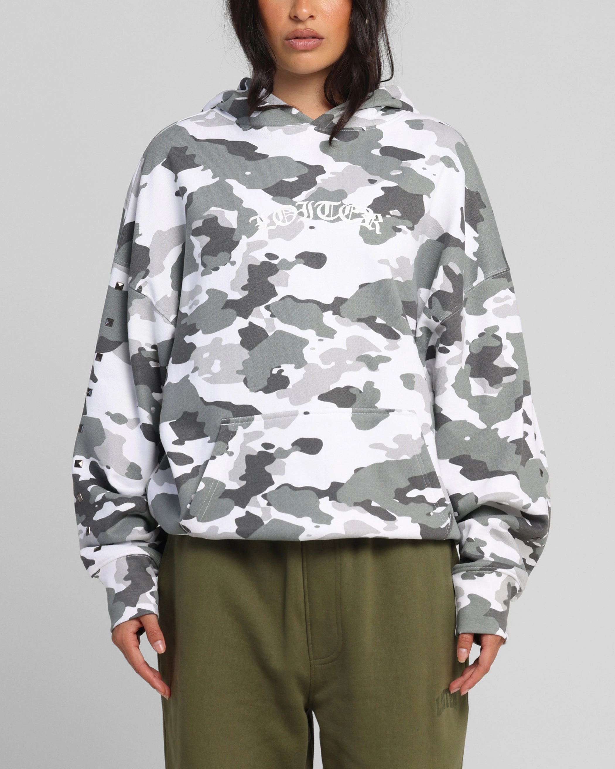 Loiter Draco Hoodie Snow Camo Award