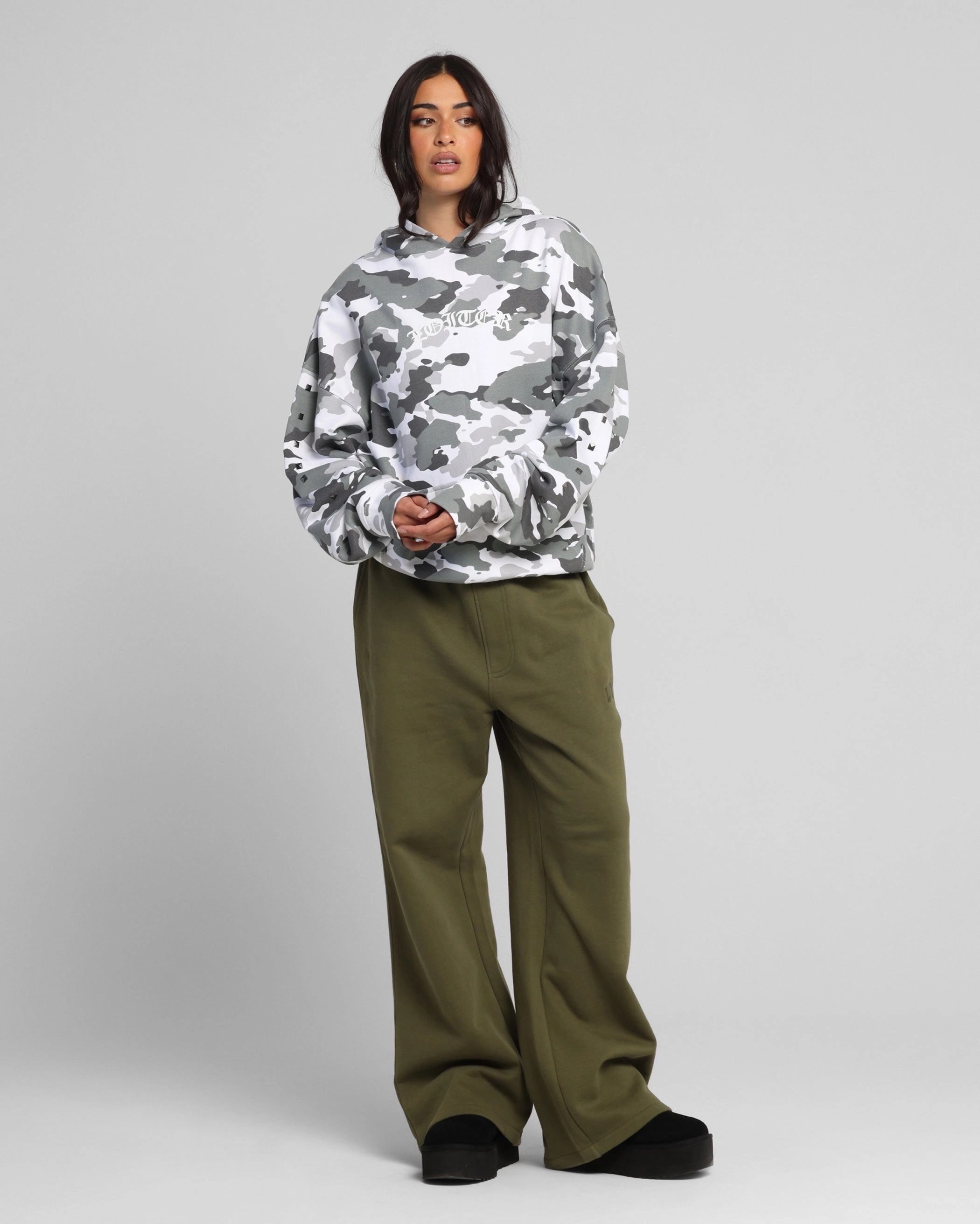 Loiter Draco Hoodie Snow Camo Warm Insulation