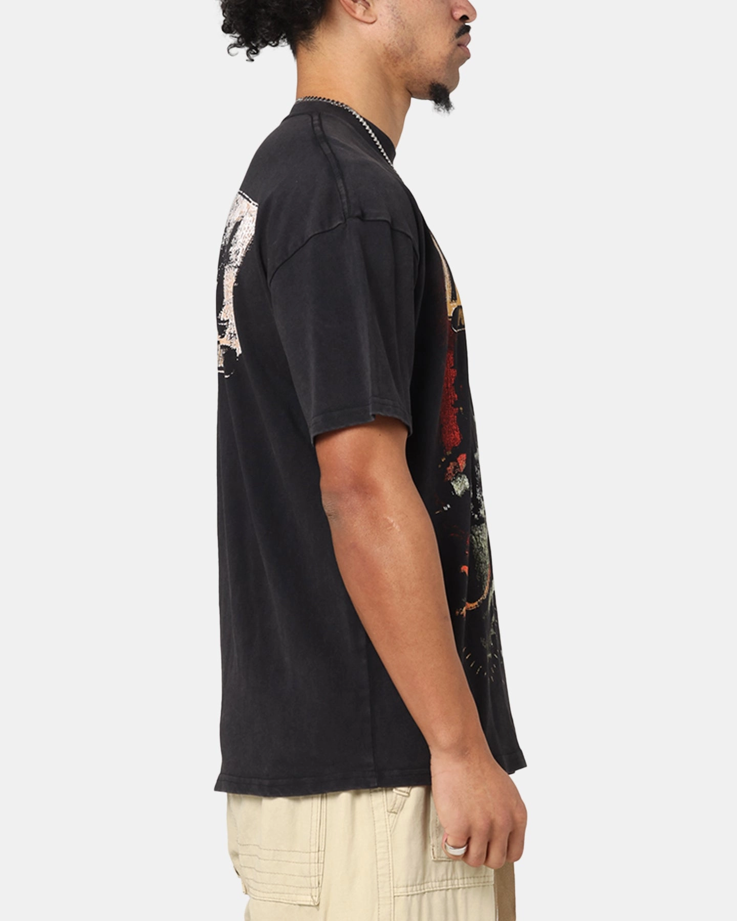 73 Studio X Fallout '97 Fallout Vintage T-Shirt Black Acidwash Day-to-Day Comfort Modern Simplicity