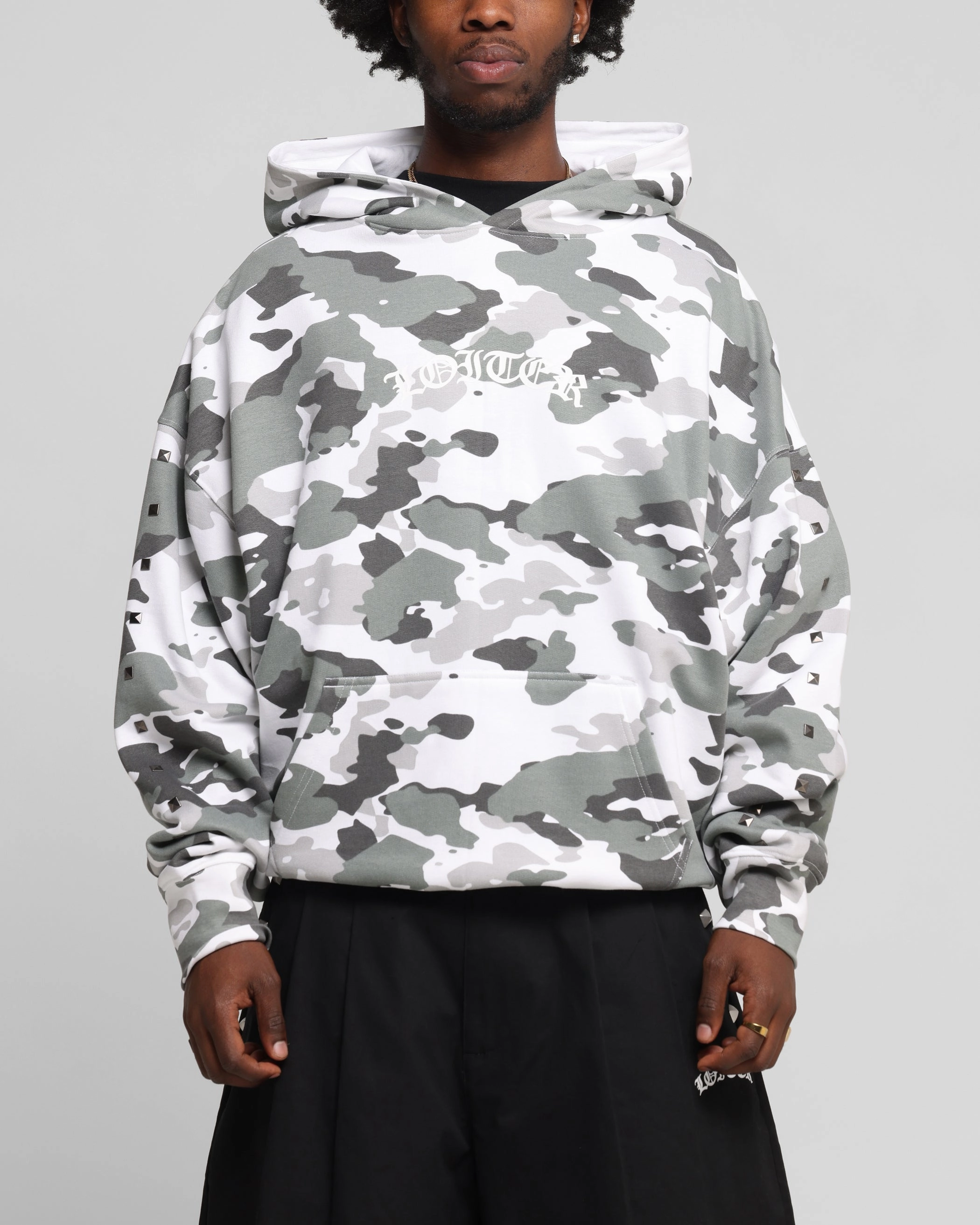 civilian use Flexible Shoulder Design Loiter Draco Hoodie Snow Camo