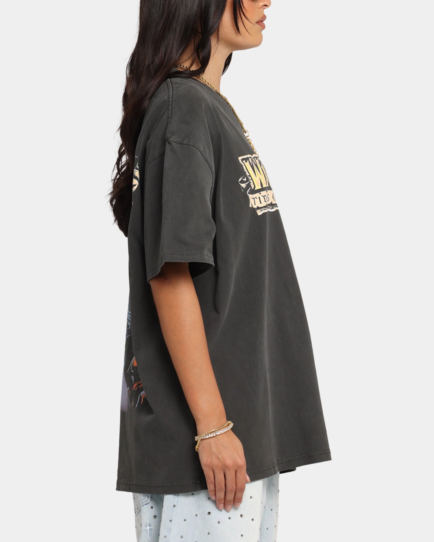 Business Meeting Crew neck classic American Thrift X Warcraft II: Tides Of Darkness Heavy T-Shirt Black Wash