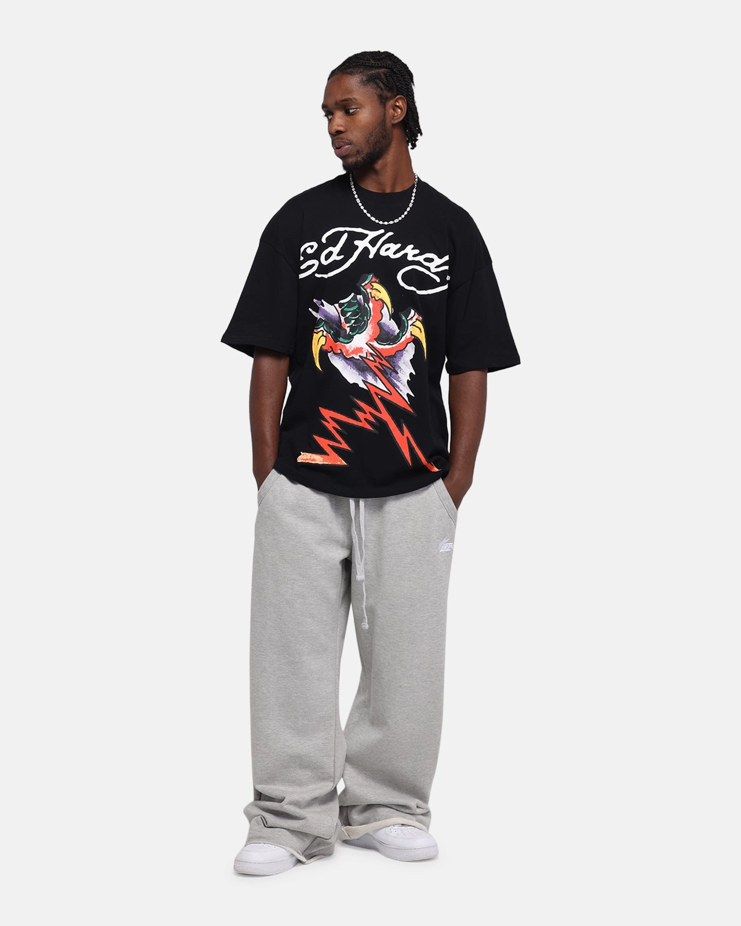 Ed Hardy Lightning T-Shirt Black Picnic