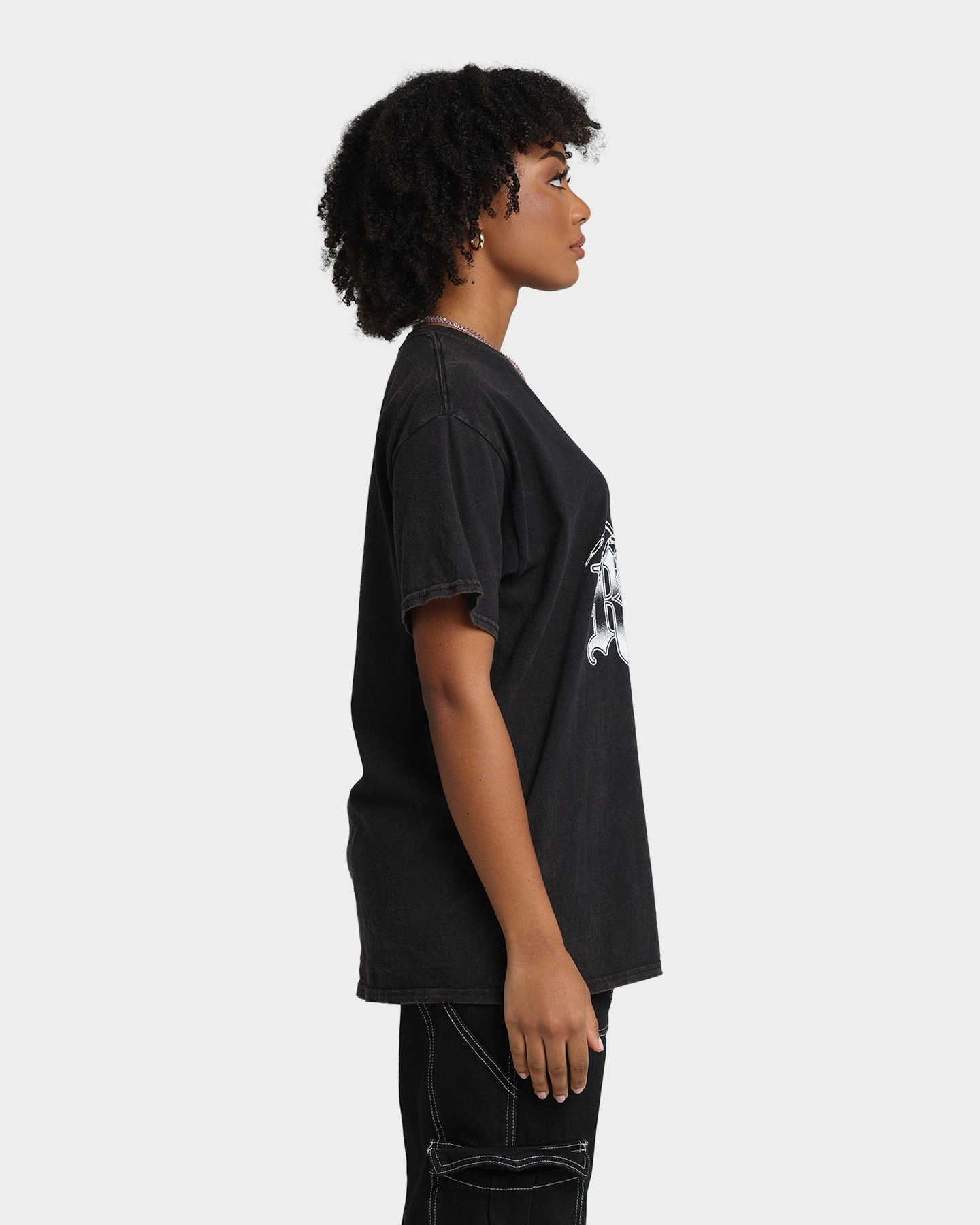 Rats Get Fat Scorpion T-Shirt Black Wash Modern Design