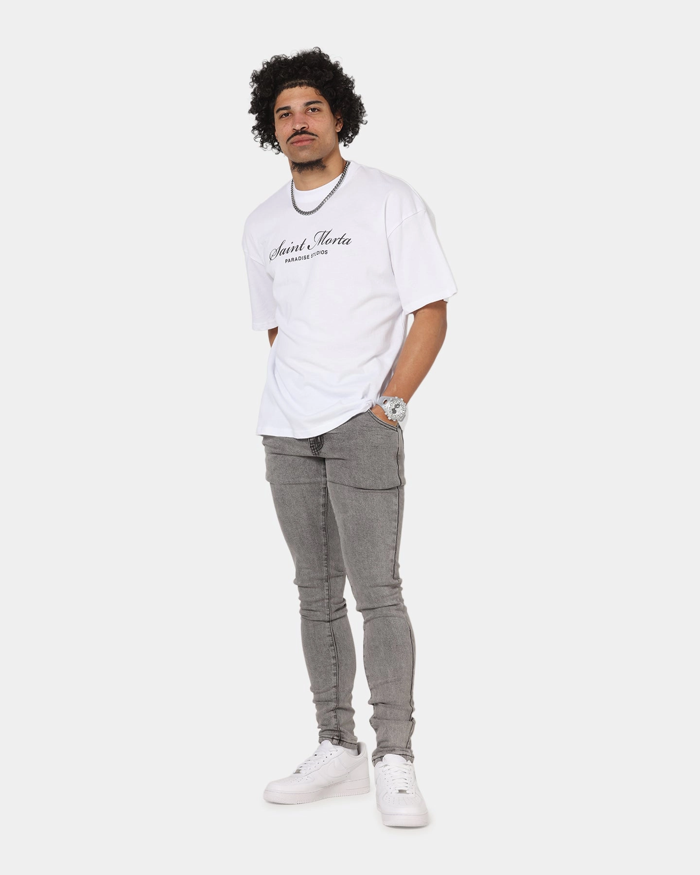 Saint Morta Dynasty Jeans Sulphur Grey Laidback Style