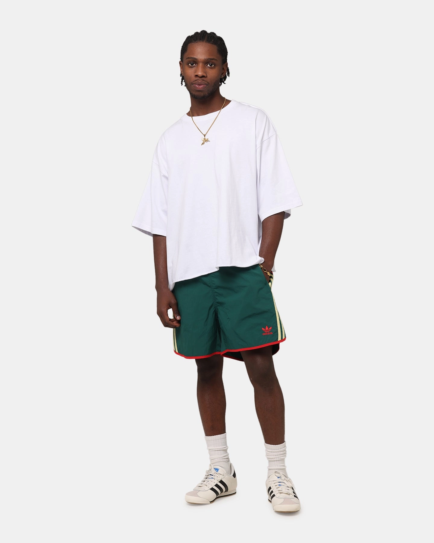 Adidas Adicolor Classics Sprinter Shorts Green/Yellow linen option Ergonomic Pattern Cutting