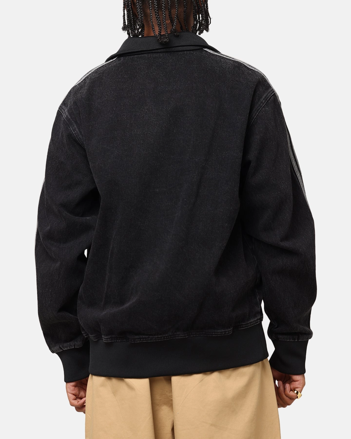 Adidas Adicolor Denim Firebird Track Jacket True Black popular among fashionistas