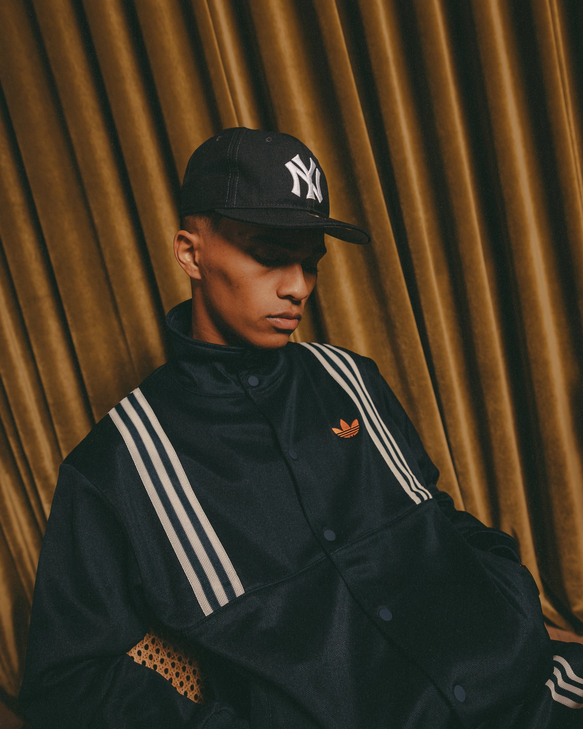 Adidas Adicolour King Top Jacket Night Indigo Charm Checked