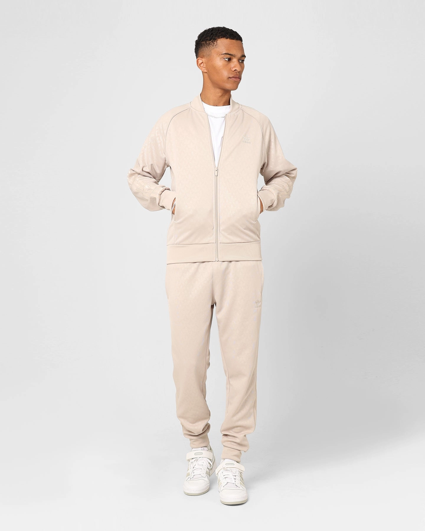 Sporty Look Adidas Adicolour Monogram Straight Track Suit Jacket Wonbei
