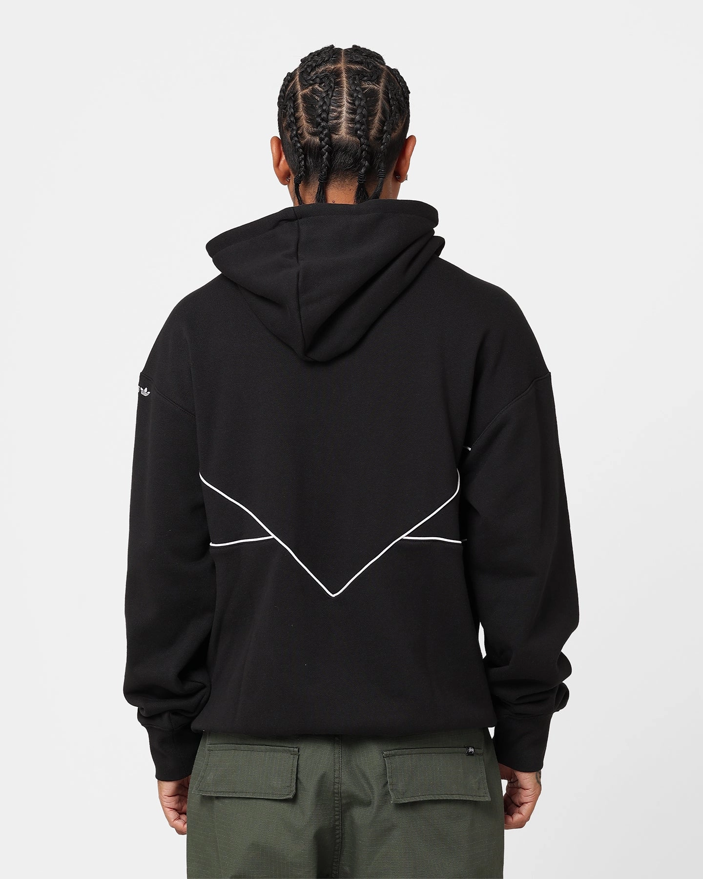 Adidas Adicolour Seasonal Archive Hoodie Ft Black Mold Resistant Coating Reinforced Elbow Patches