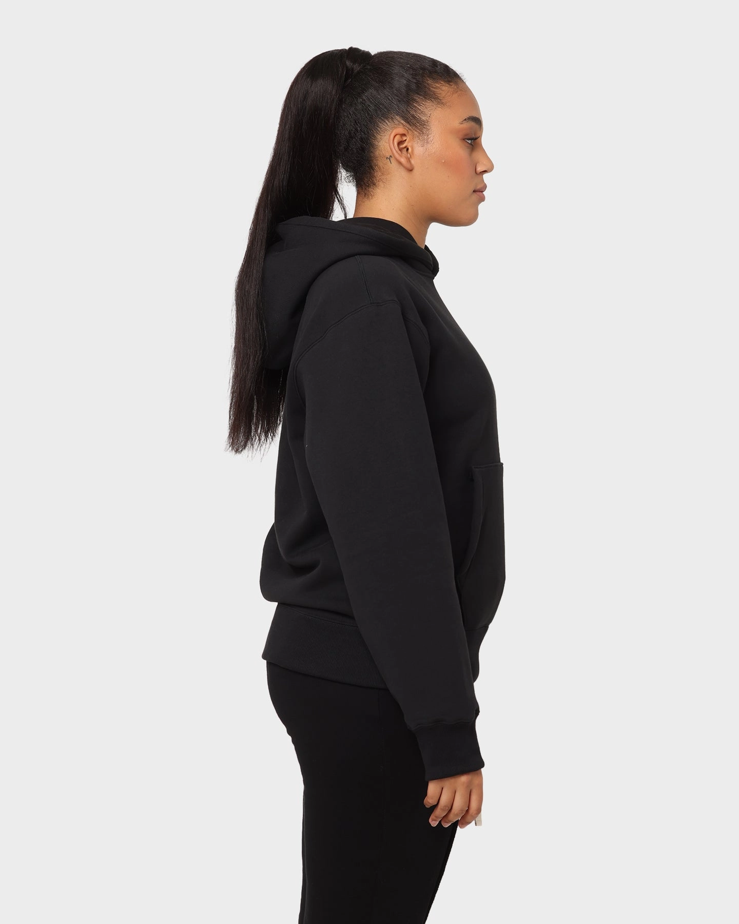 Adidas Adicolour Trefoil Hoodie Black plus-size Athletic Wear