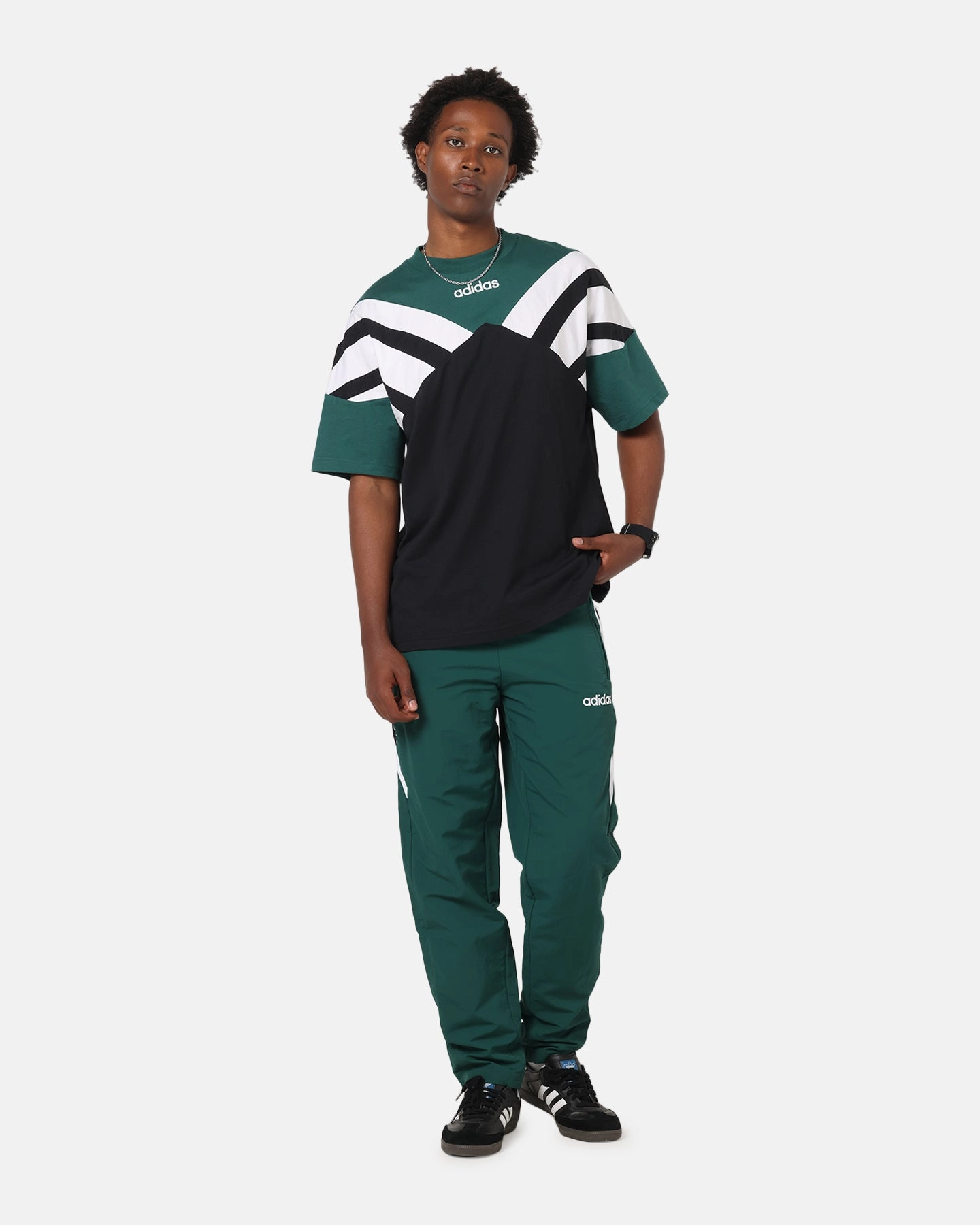 Relaxed Comfort Wear Adidas Archive Cutline T-Shirt Collegiate Green