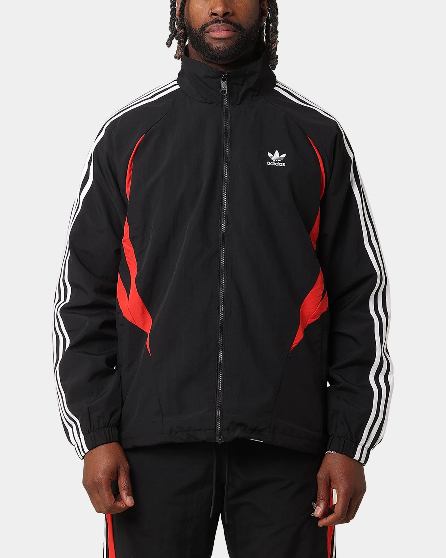 Adidas Archive Track Jacket Black/Better Scarlet Notice suitable for work uniforms