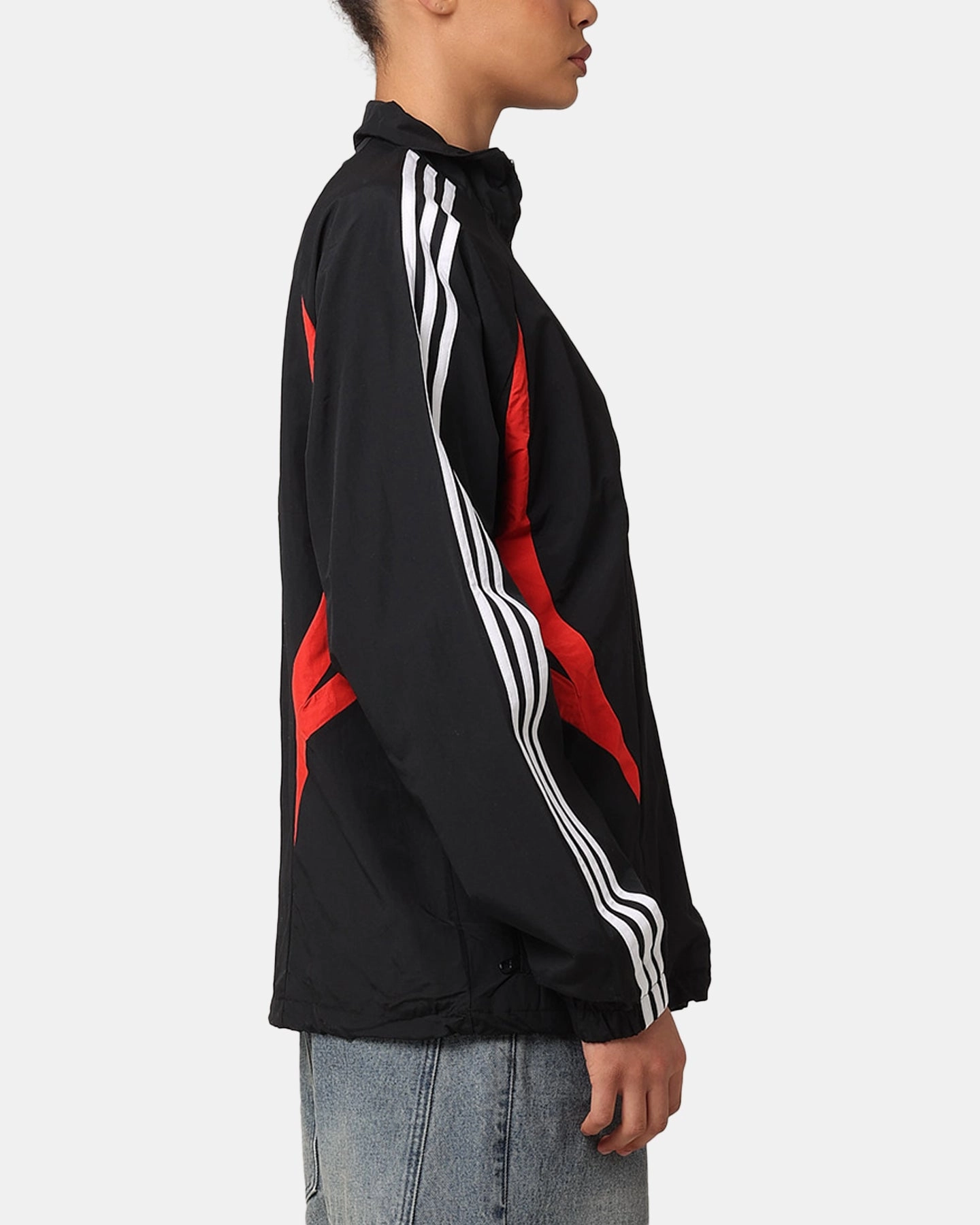 Adidas Archive Track Jacket Black/Better Scarlet Polyfill Layer Integration Oppose