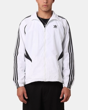 Adidas Archive Track Jacket White/Black Reflective accents Button