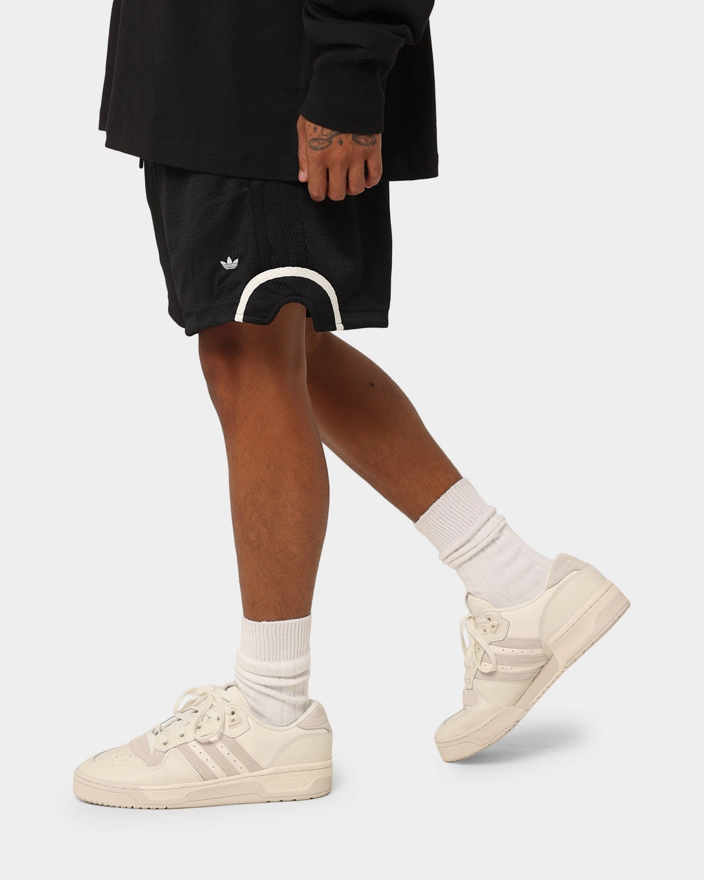 Adidas Basketball Mesh Shorts Black/Silver Sweat Resistant Fabric Beach essential