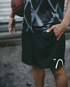 Fan gear Adidas Basketball Mesh Shorts Black/Silver
