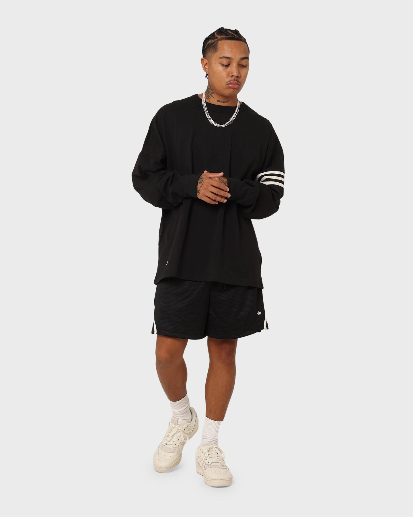 Adidas Basketball Mesh Shorts Black/Silver On Trend equestrian wear