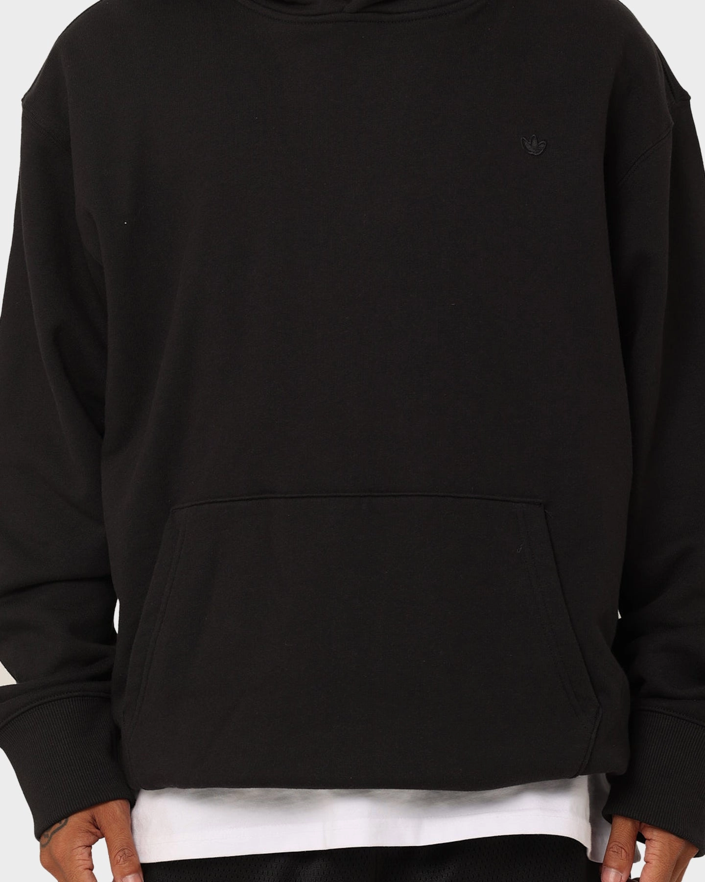 Adidas C French Terry Hoodie Black Abrasion Resistant Finish Earrings