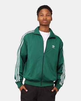 Stretchable Material Adidas Classics Firebird Track Jacket Green