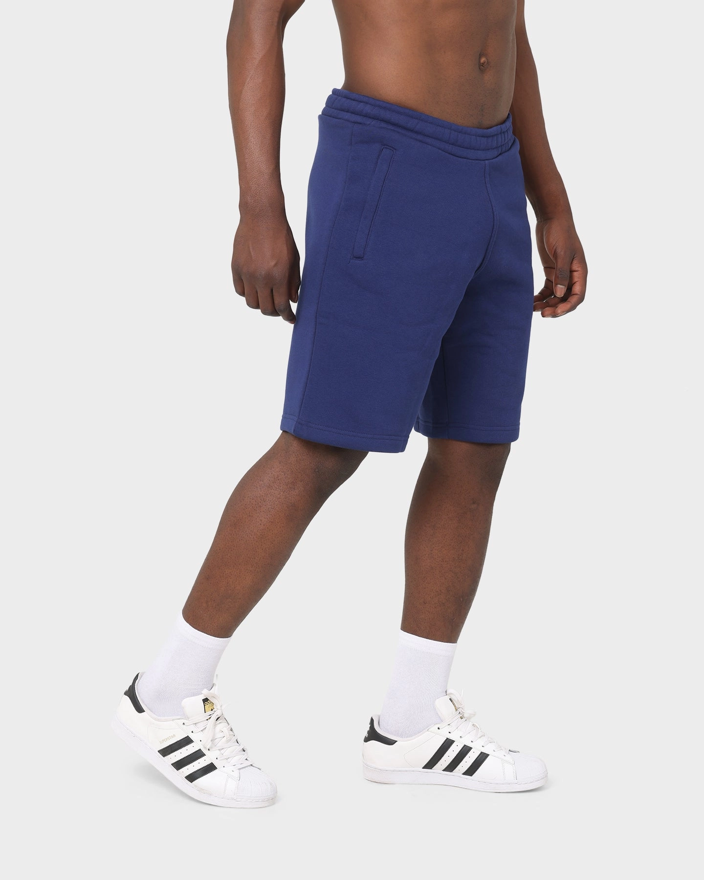 Adidas Essential Trefoil Shorts Night Sky Breathable Mesh Panels
