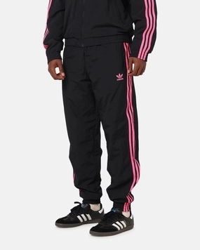 Adidas Firebird Pants Black/Lucid Pink Stretchable Comfort Travel Ready Fit
