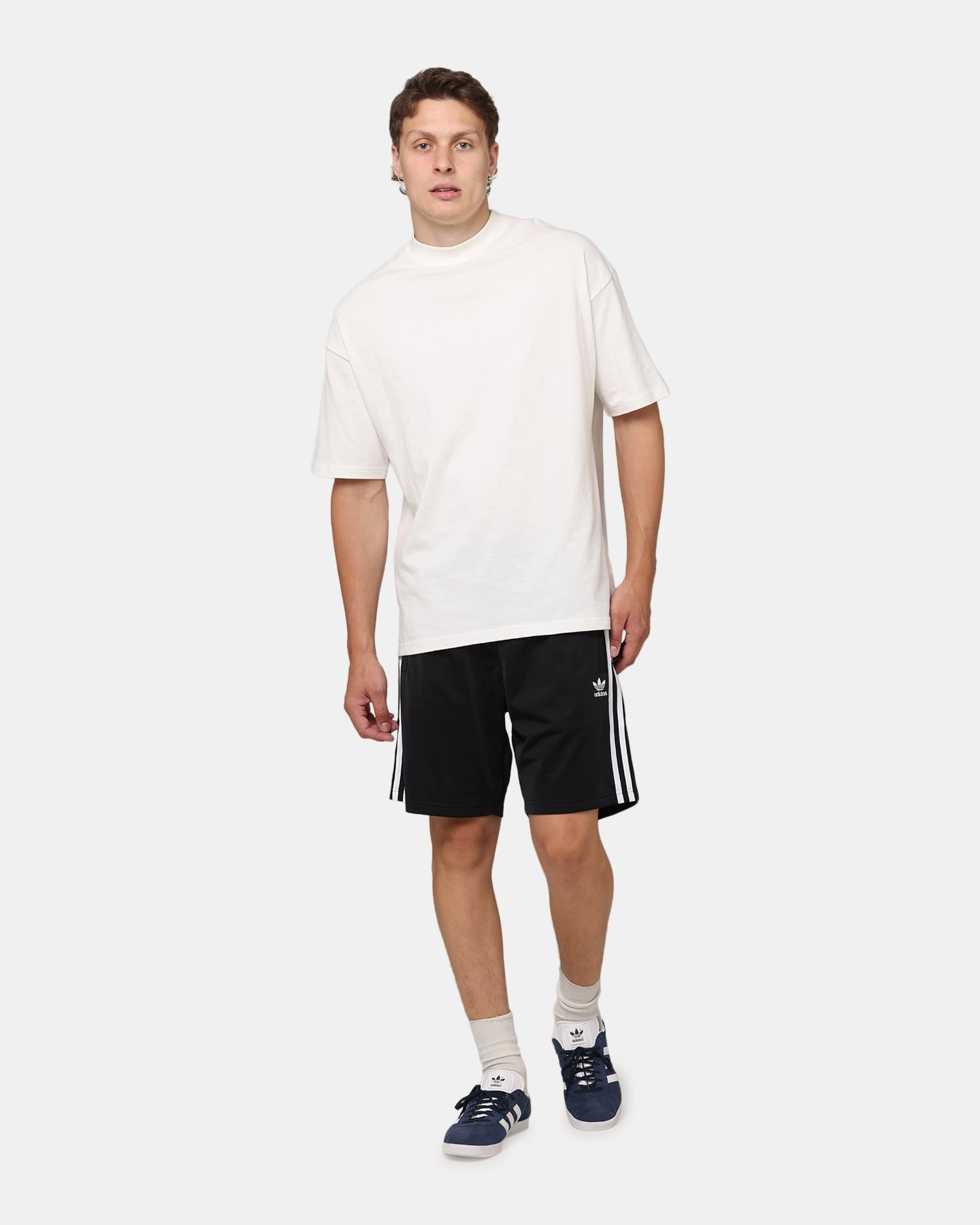 Adidas Firebird Shorts Black/White Sports Comfort