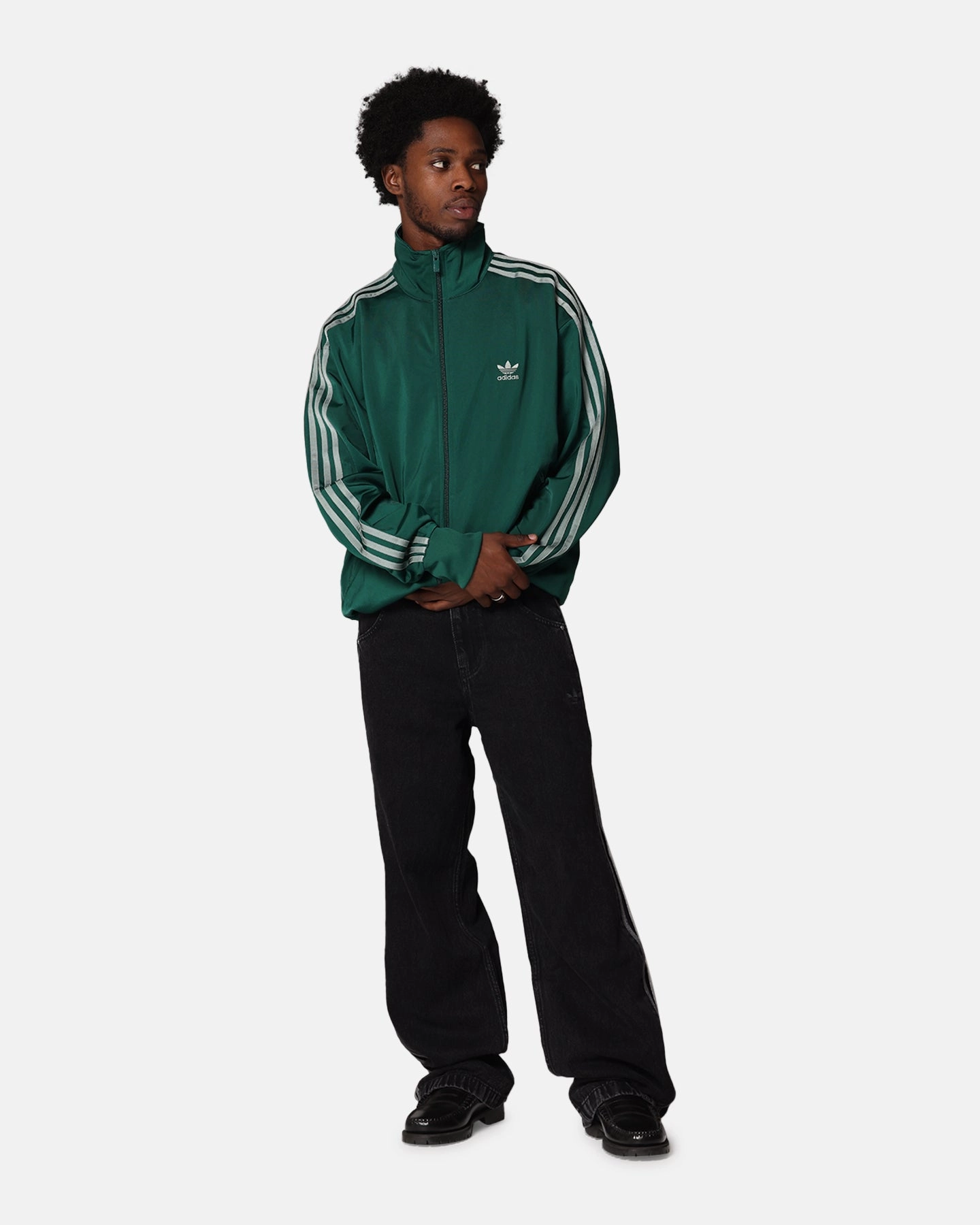 pattern - mixing Adidas Firebird Track Jacket Green