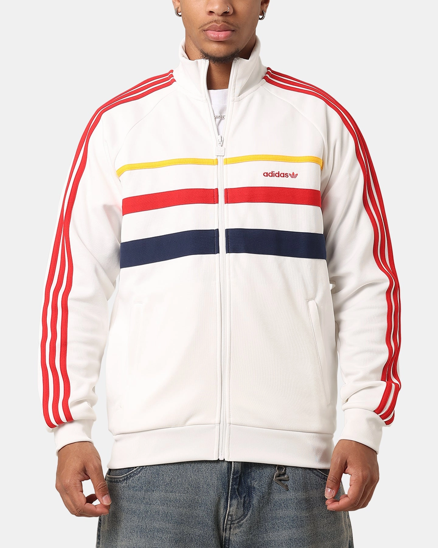 Adidas First Track Jacket Cloud White Recover Technique