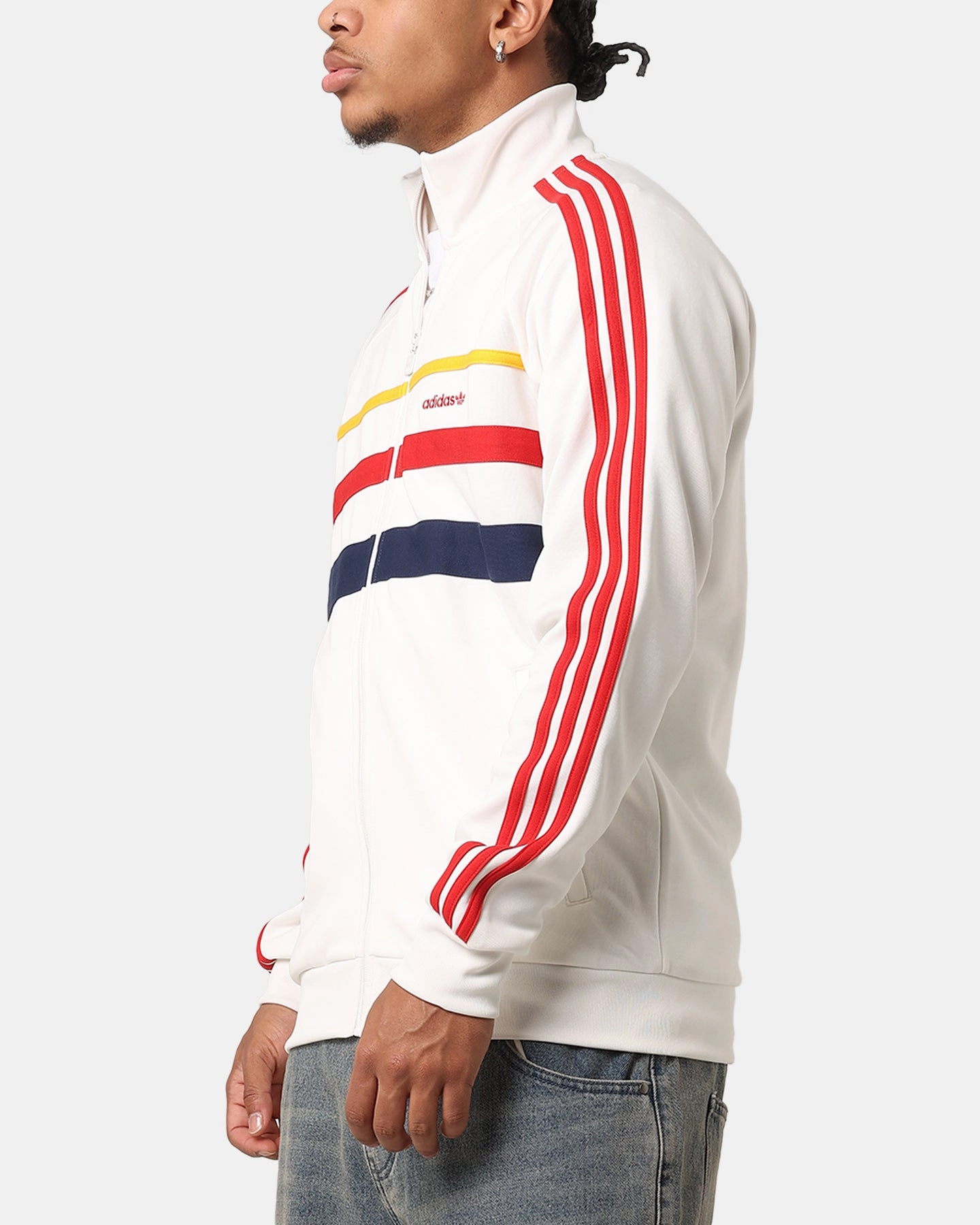 Quick Release Buckles Adidas First Track Jacket Cloud White
