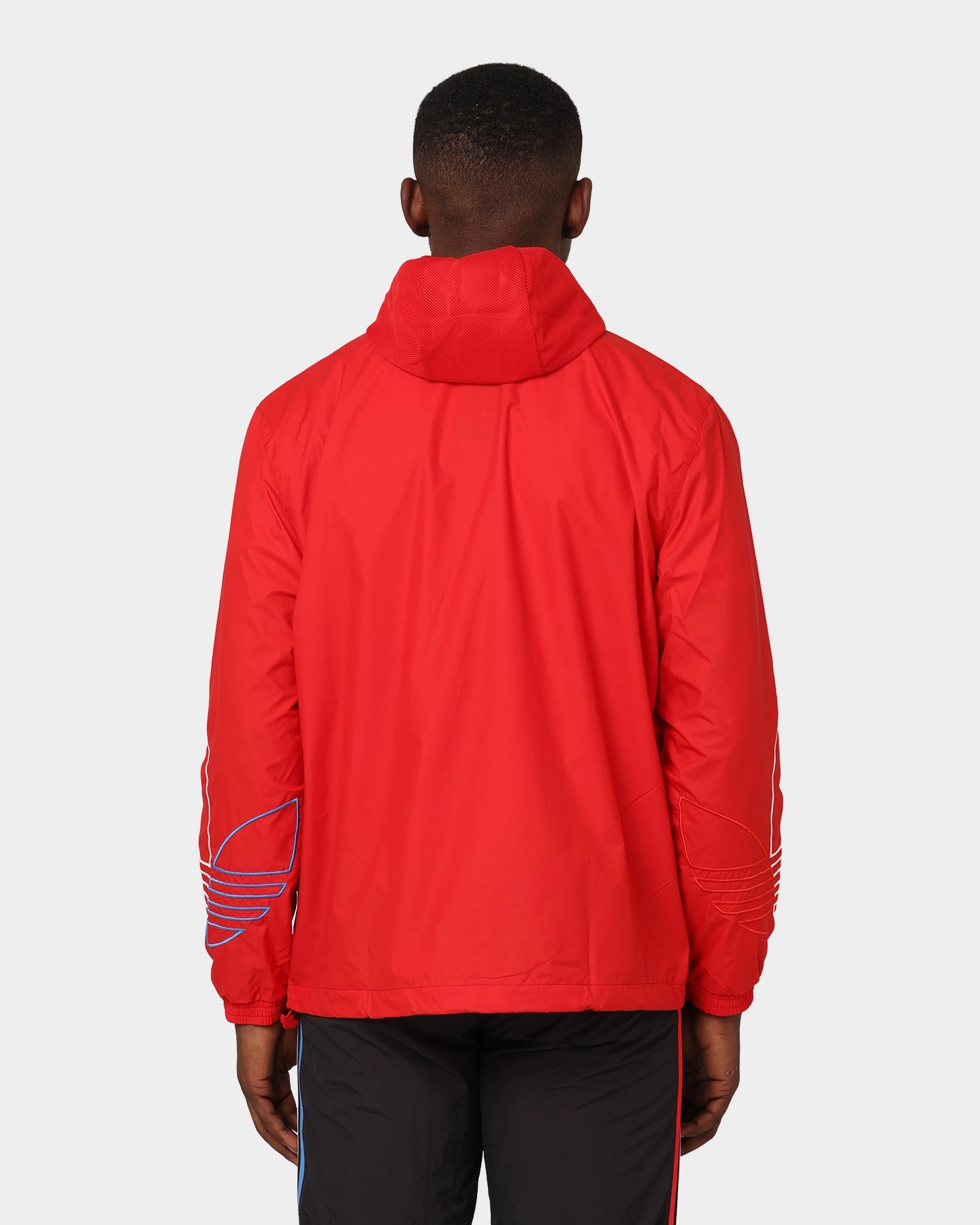 Adidas FTO Windbreaker Scarlet Low Profile Fasteners Packable Construction