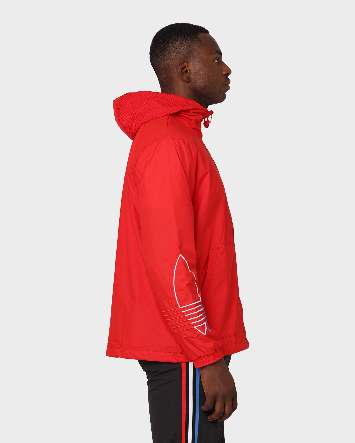 Breathable mesh lining Adidas FTO Windbreaker Scarlet
