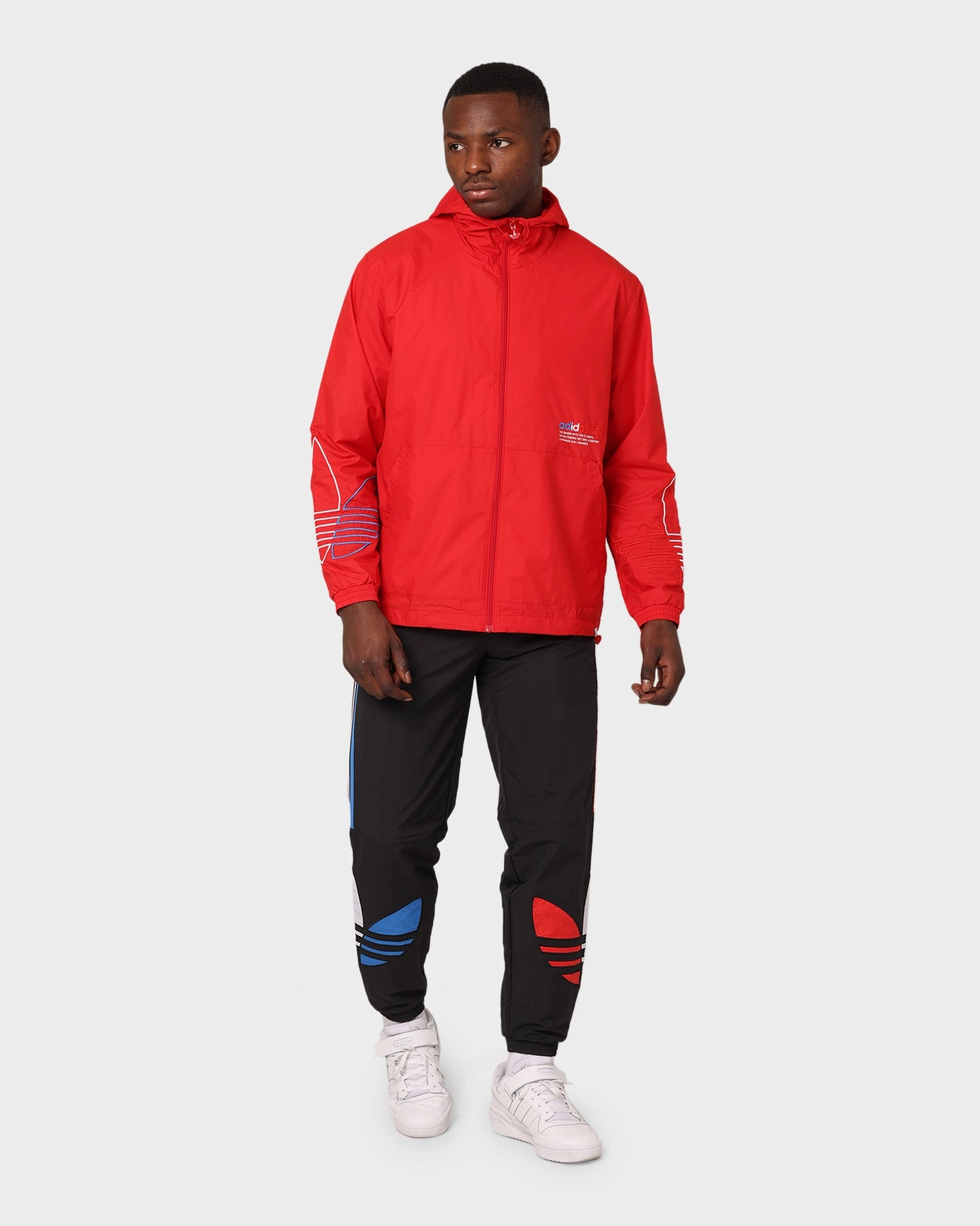 Full length Adidas FTO Windbreaker Scarlet