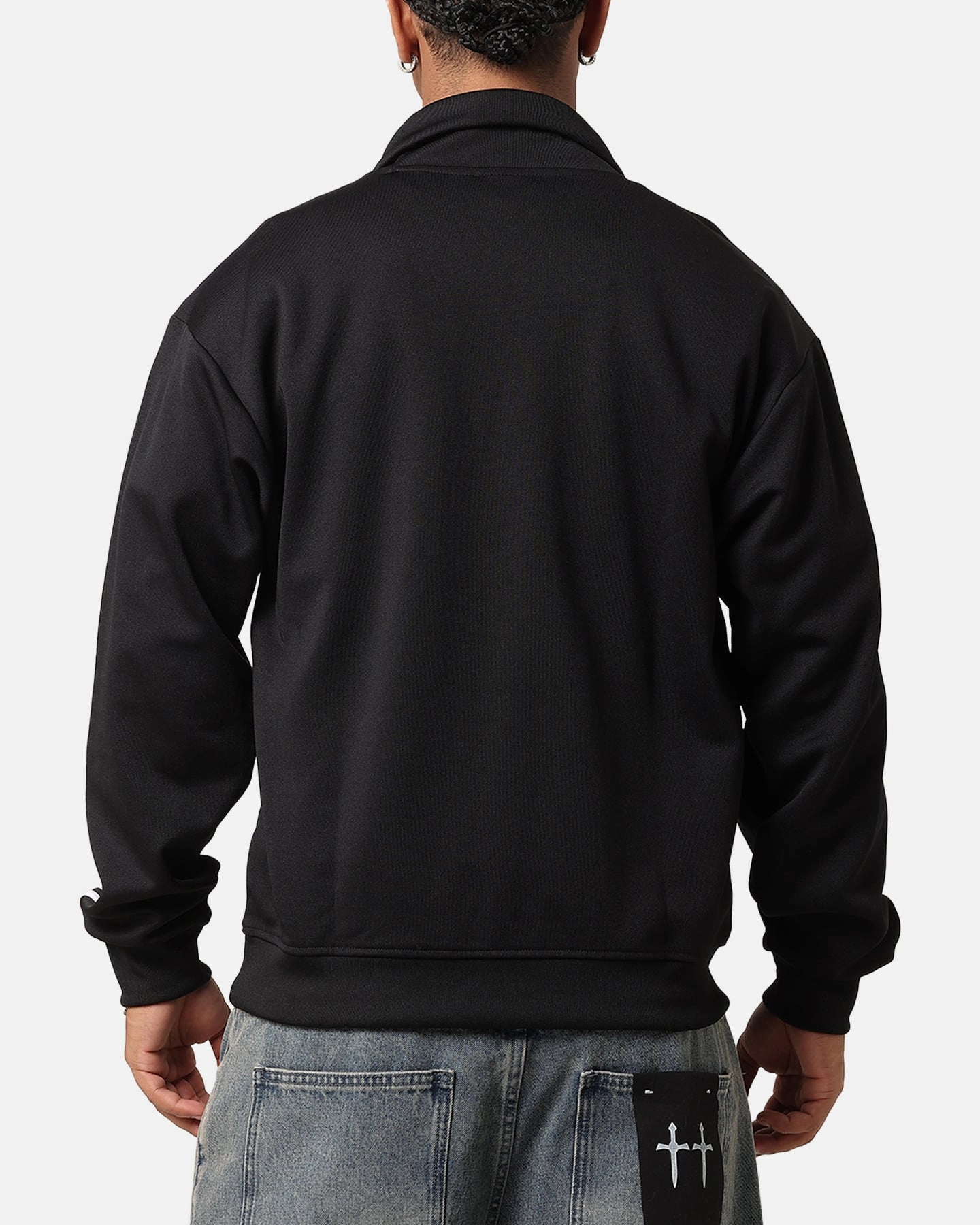Adidas Funnel Neck Track Jacket Black suitable for beauty pageants Award