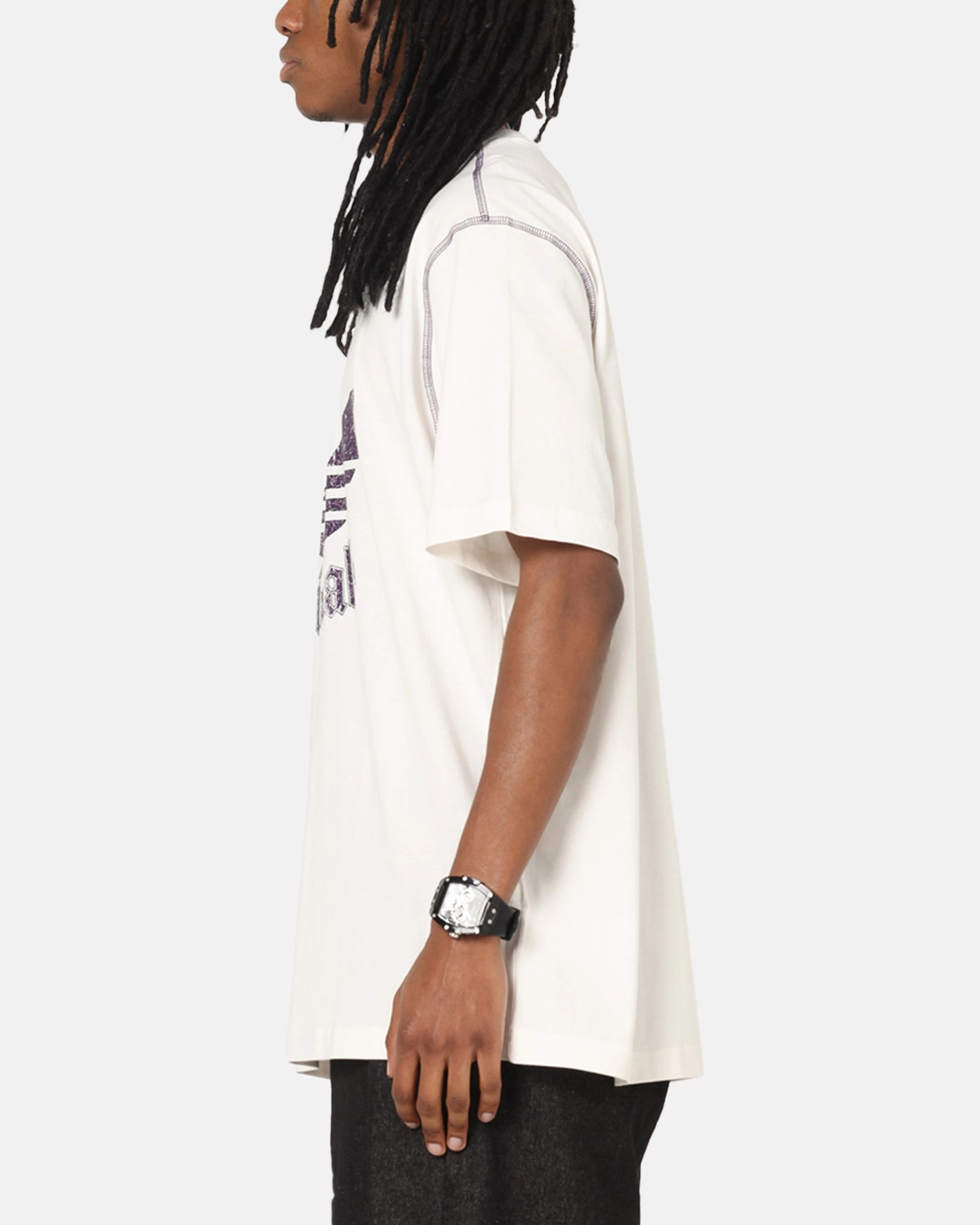Layered Sleeve Picnic Adidas Graphic T-Shirt Cloud White
