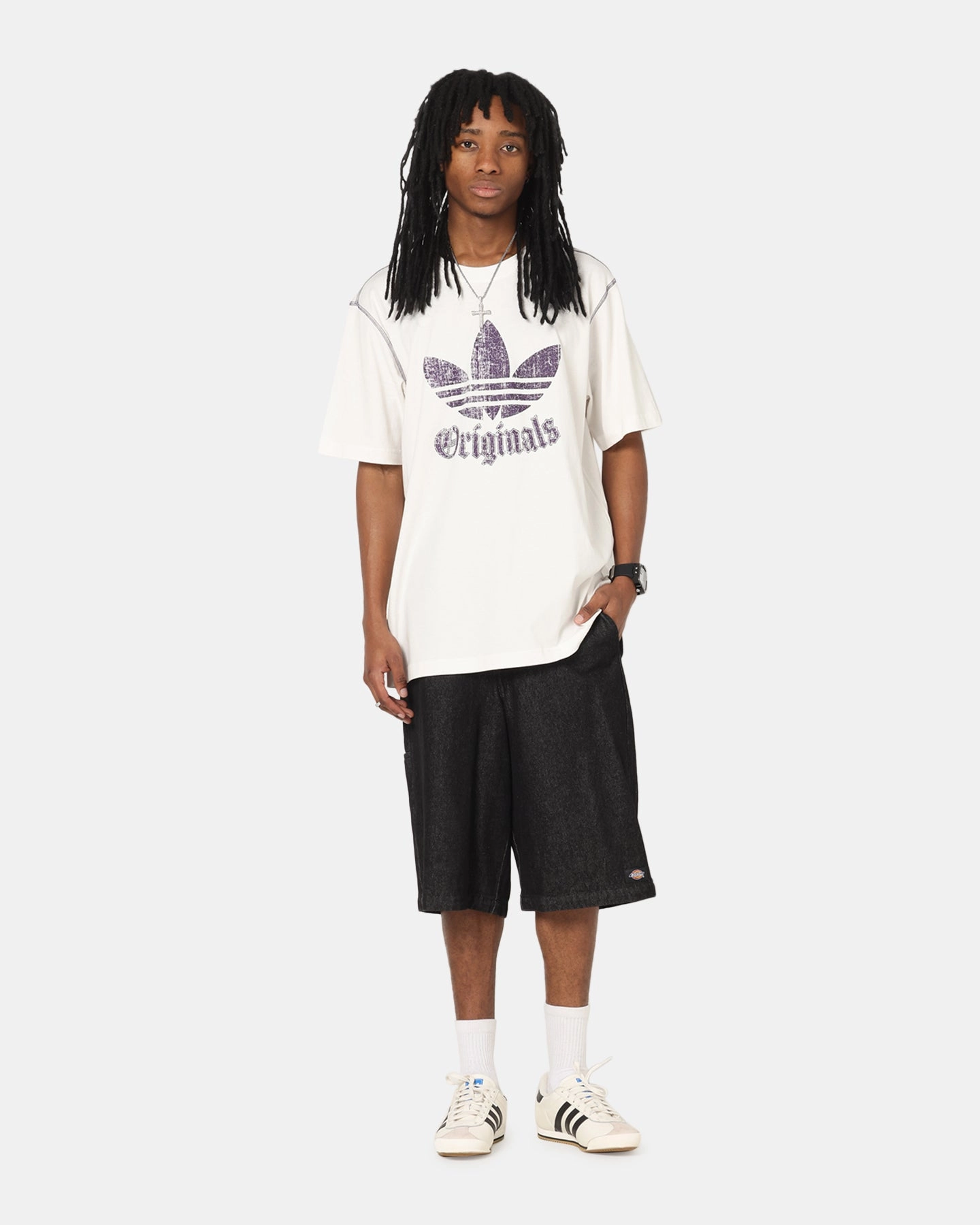 Quick Fit Soft Wearable Adidas Graphic T-Shirt Cloud White