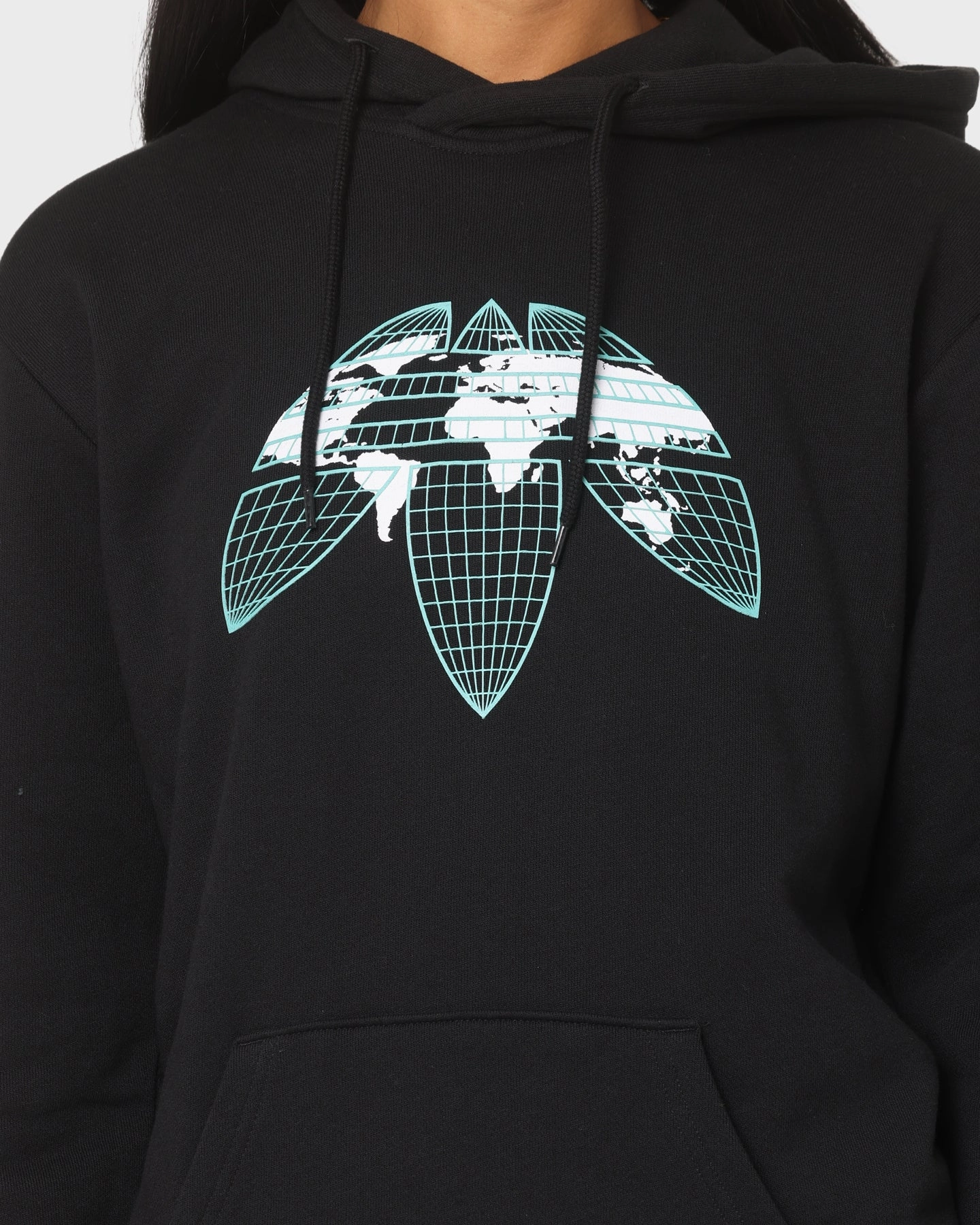 Adidas Graphics United Hoodie Black Utility Adjustable Hem