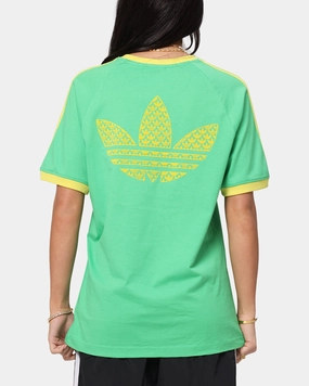 Adidas Monogram Cali T-Shirt Green Valentine's Day Relaxed fit style