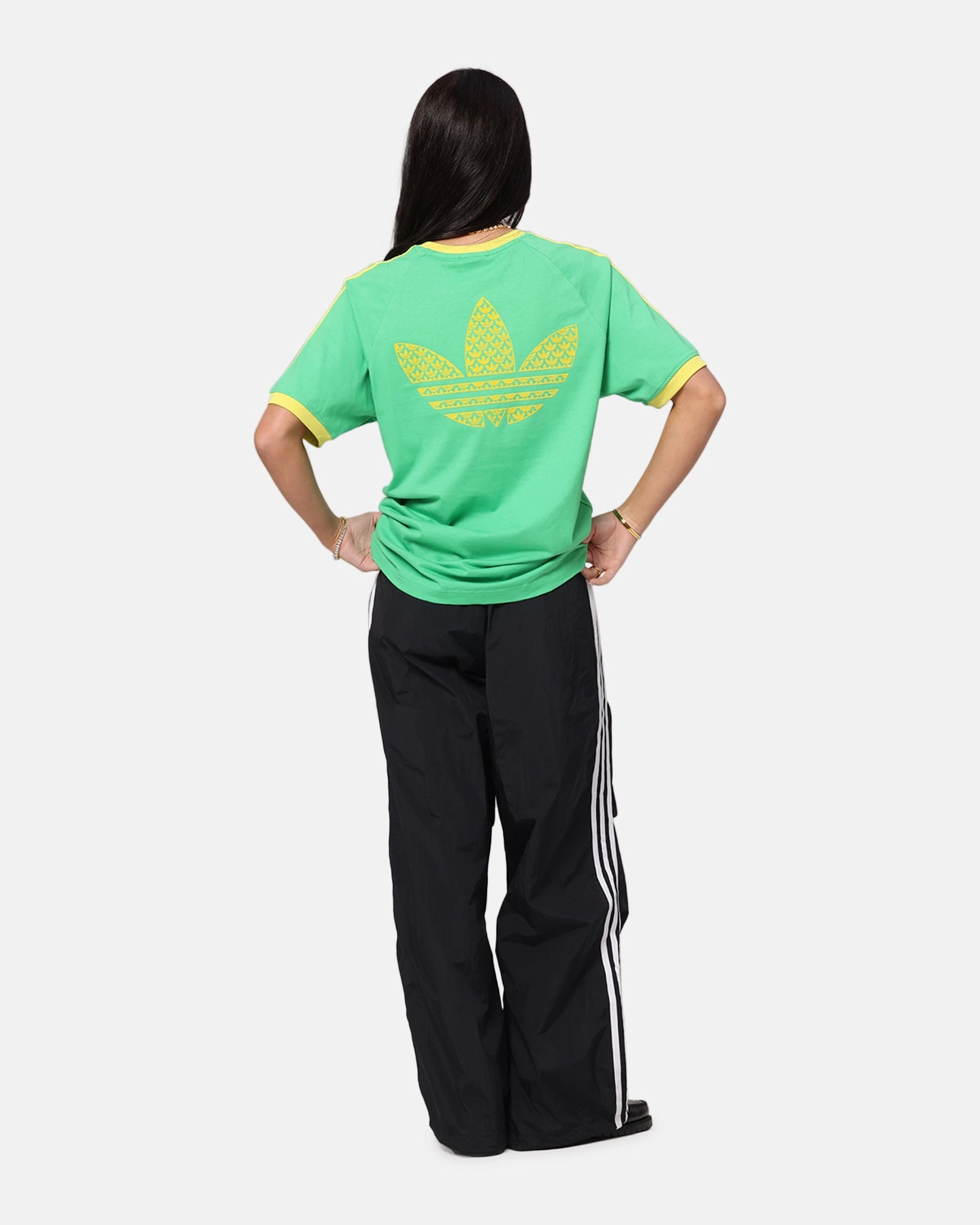 Lightweight Material Adidas Monogram Cali T-Shirt Green