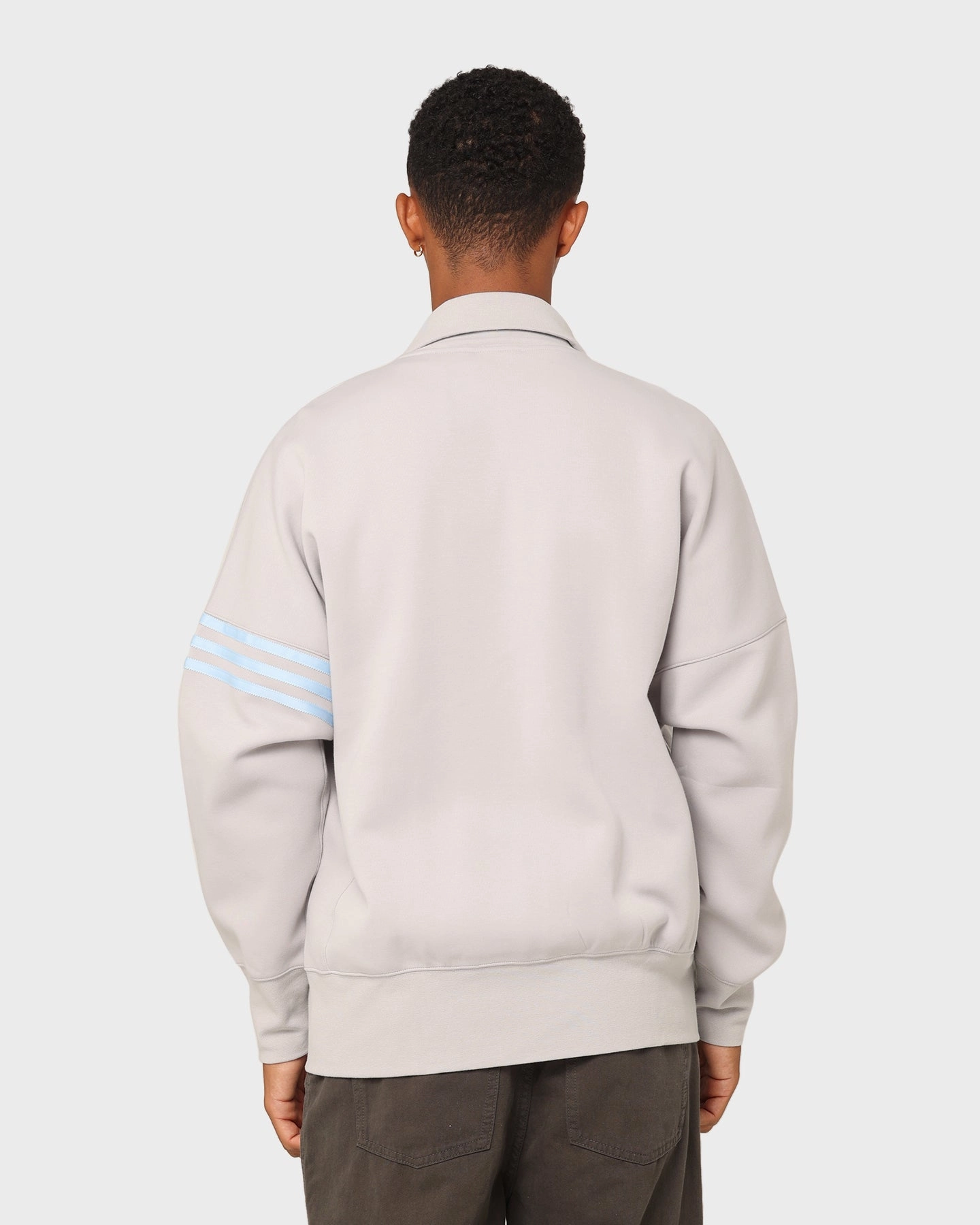 Double Layer Design Adidas NeuClassics TT Jacket Grey Two