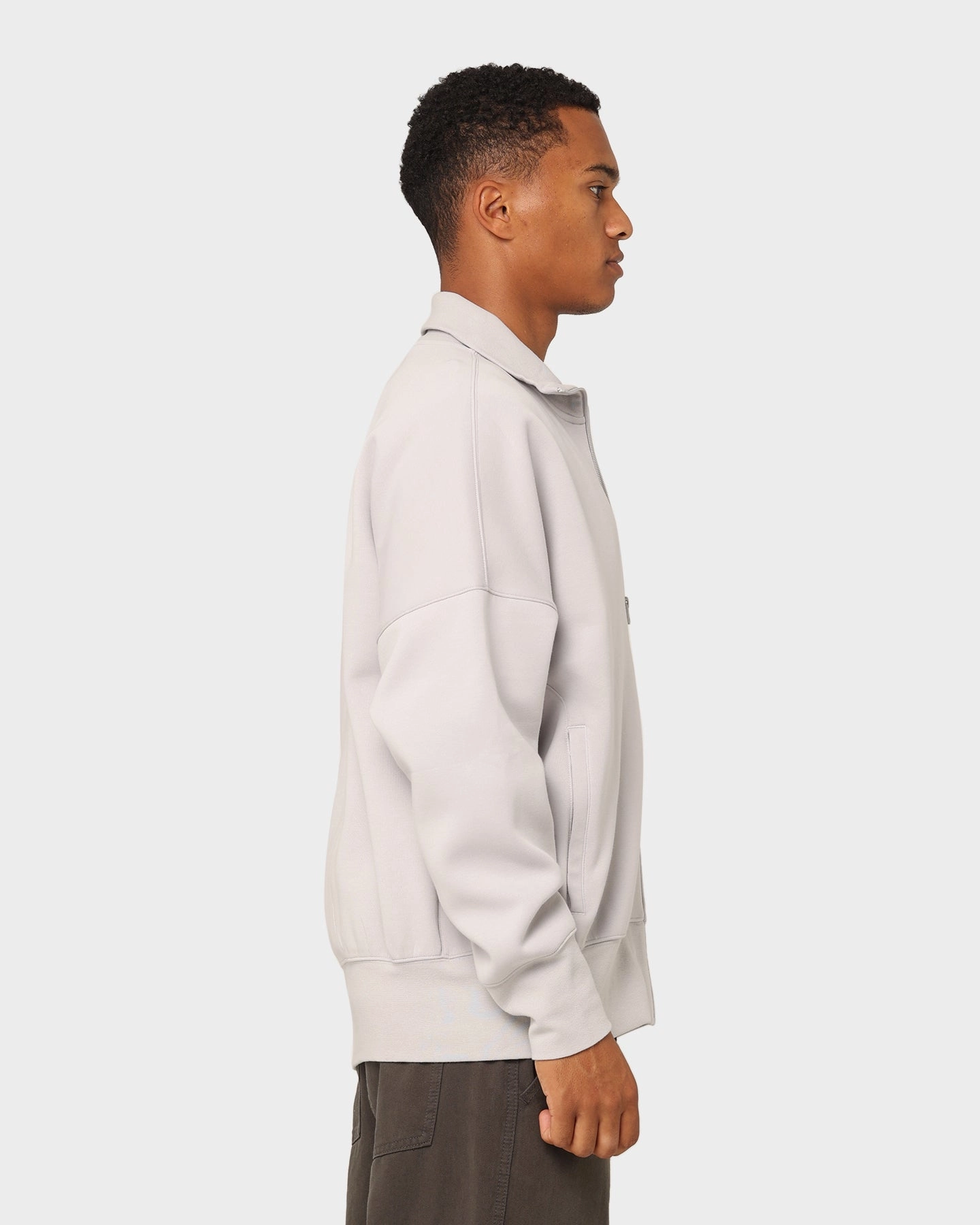 StretchMaterial Travel Fashion Adidas NeuClassics TT Jacket Grey Two