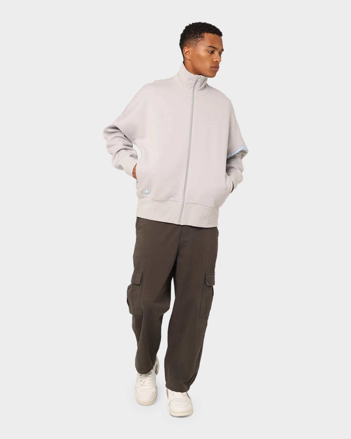 Adidas NeuClassics TT Jacket Grey Two Skill Checked