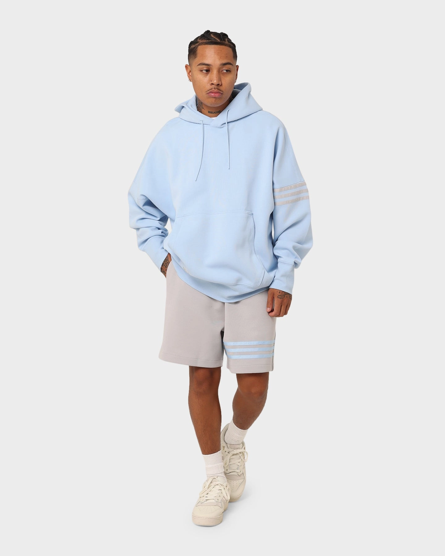 Adidas New C Hoodie Clear Sky Suitcase Stretchy