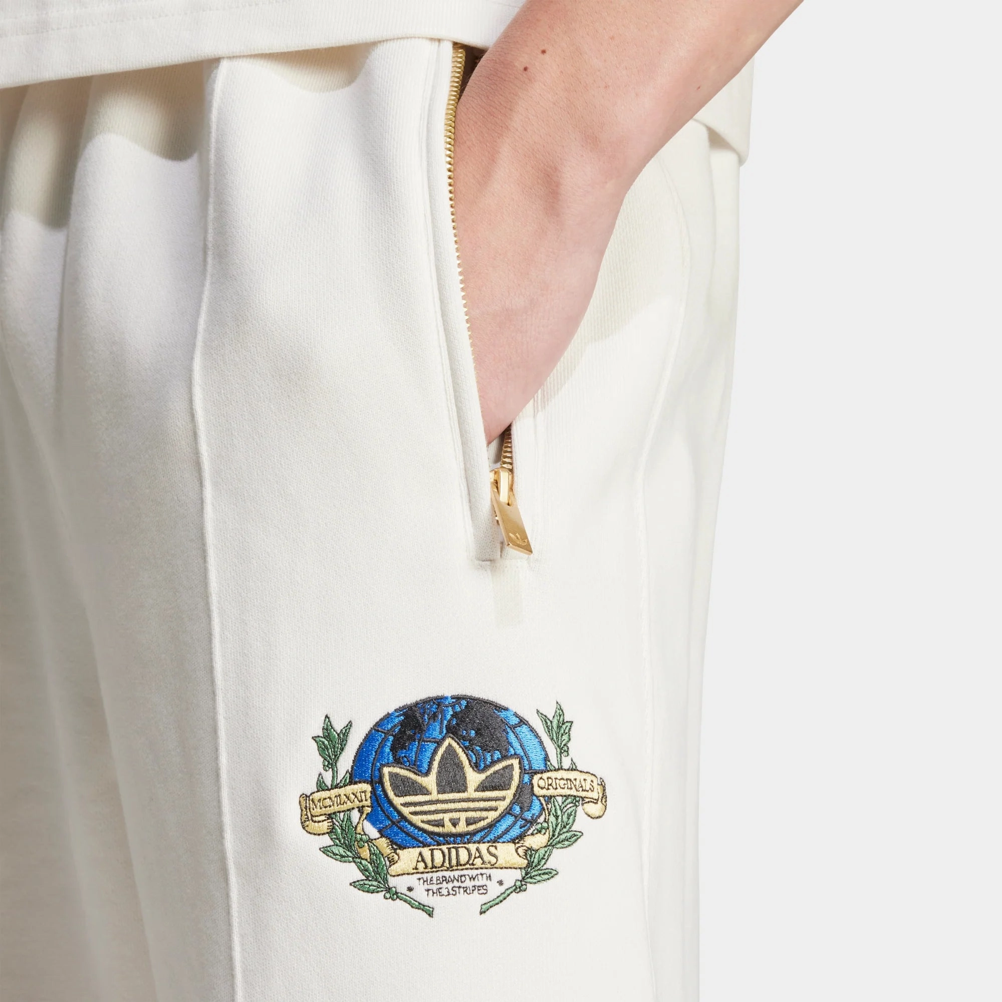 pilling resistant Adidas Olympic Pants 'Cloudwhite'