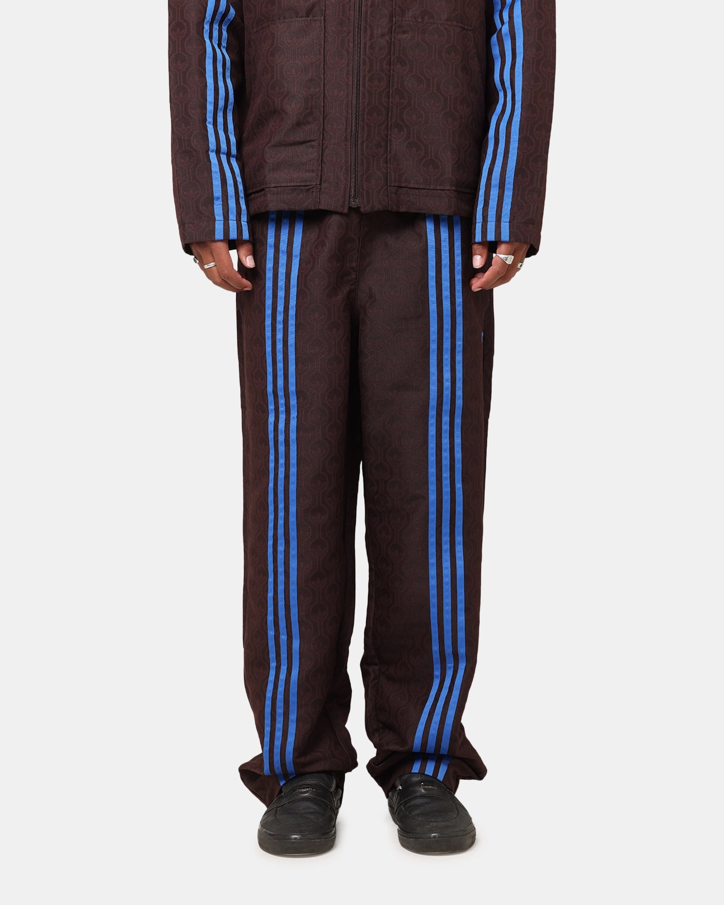Adidas Originals 70's Club Trackpants Brown Outfit Staple