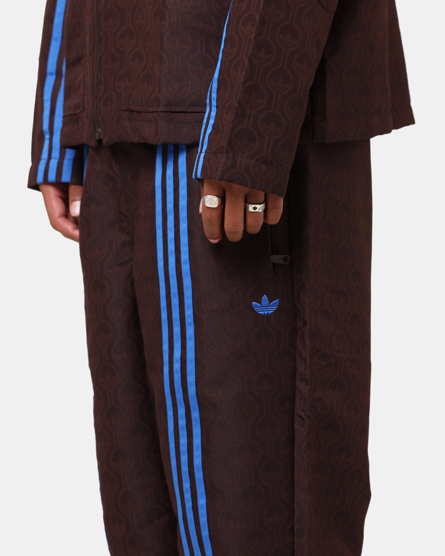 Flexible Motion Adidas Originals 70's Club Trackpants Brown