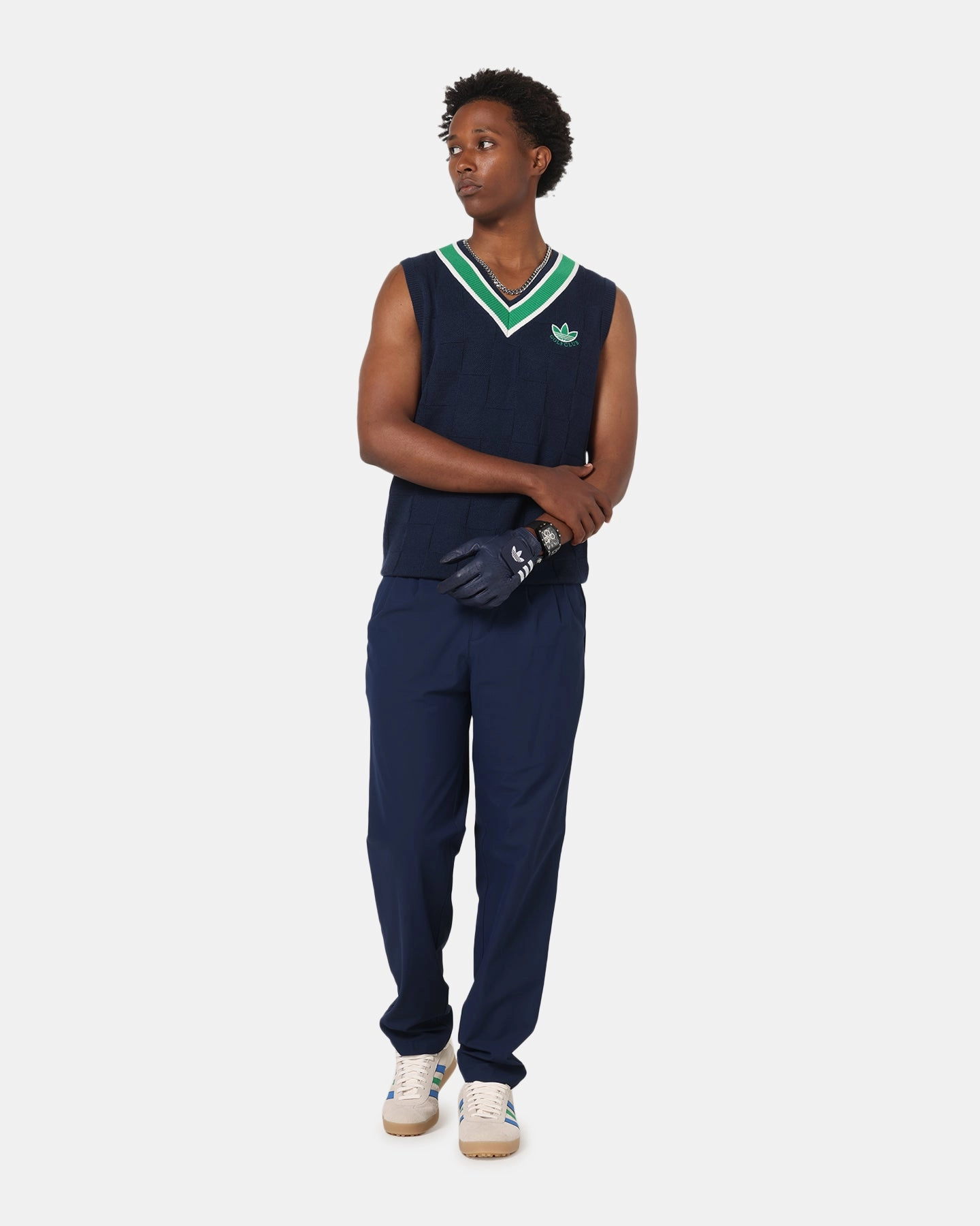 Adidas Originals Knit Vest Night Indigo Temperature Regulating Membrane Non Restrictive Movement