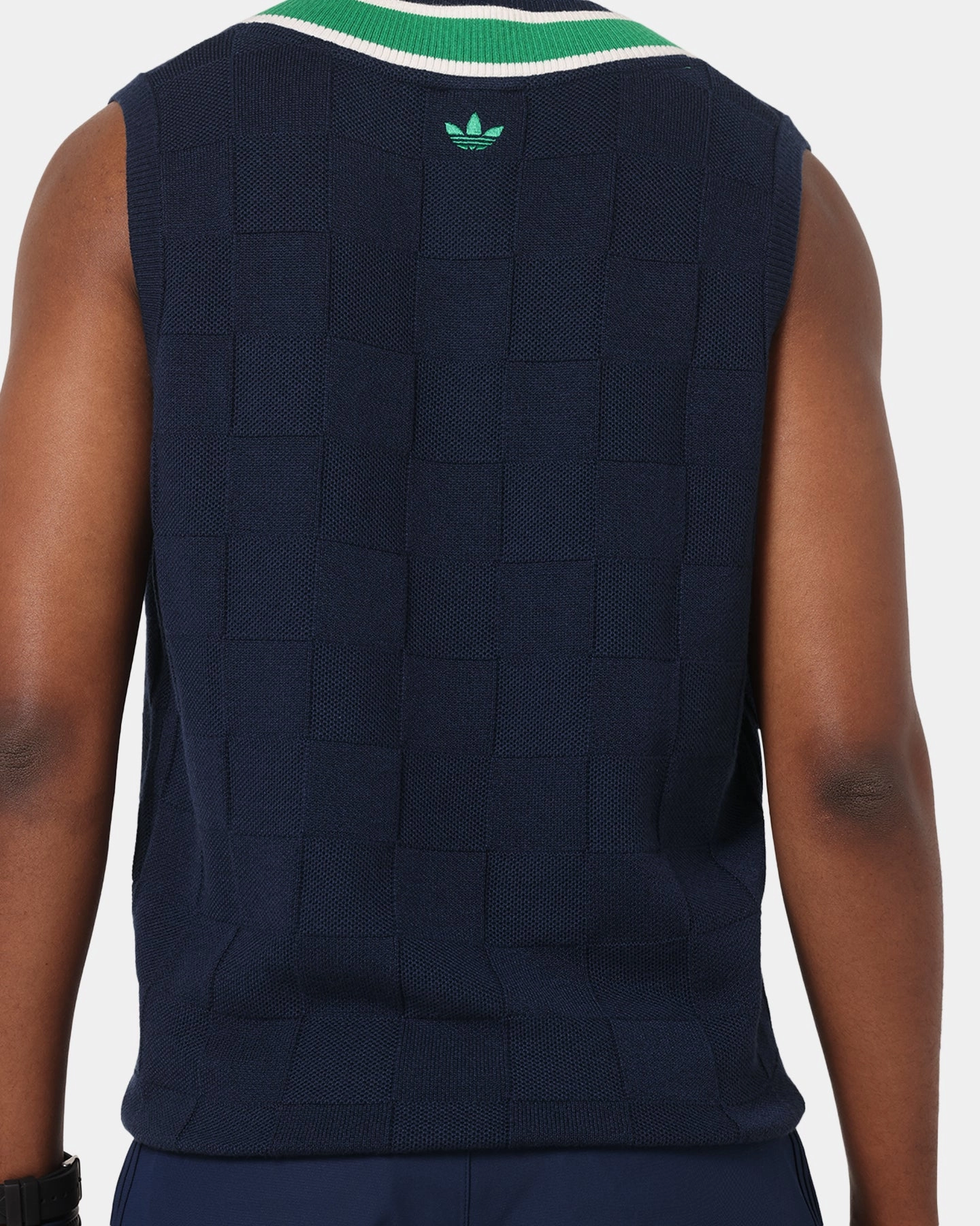 Adidas Originals Knit Vest Night Indigo AbrasionResistant Elastic Binding