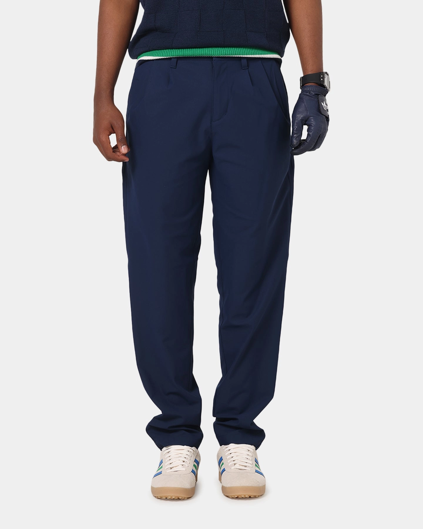 AntiSnagZippers Adidas Originals Twistknit Pleated Pants Night Indigo