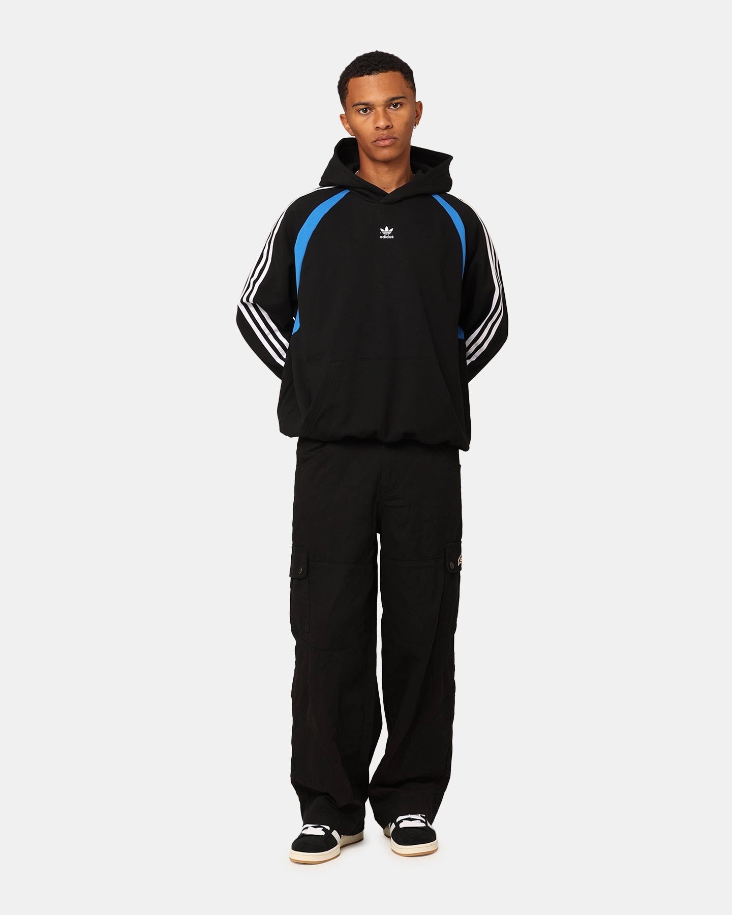 Adidas Oversized Hoodie Black HydrationCompatible Pocket