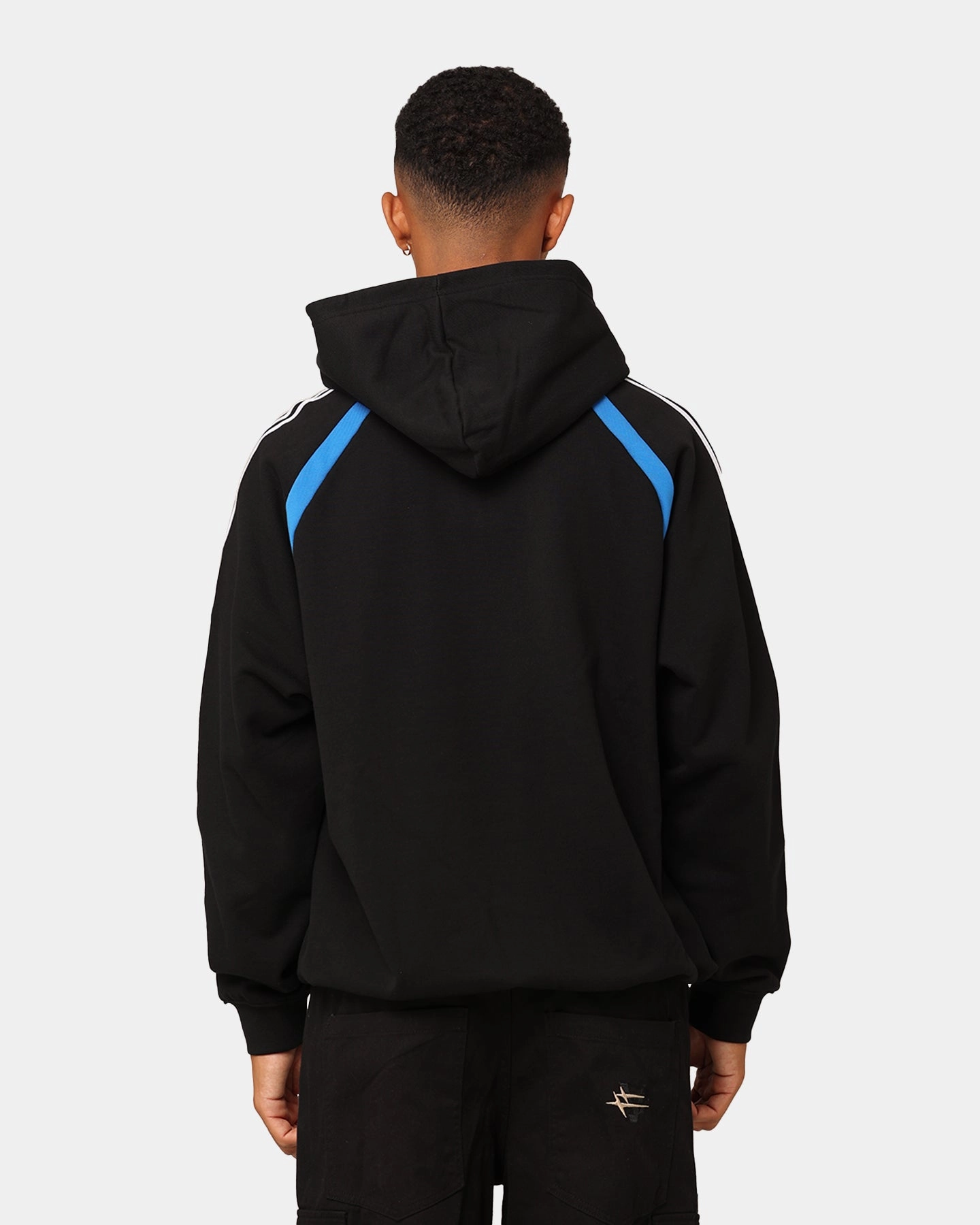 Adidas Oversized Hoodie Black Modern Outerwear